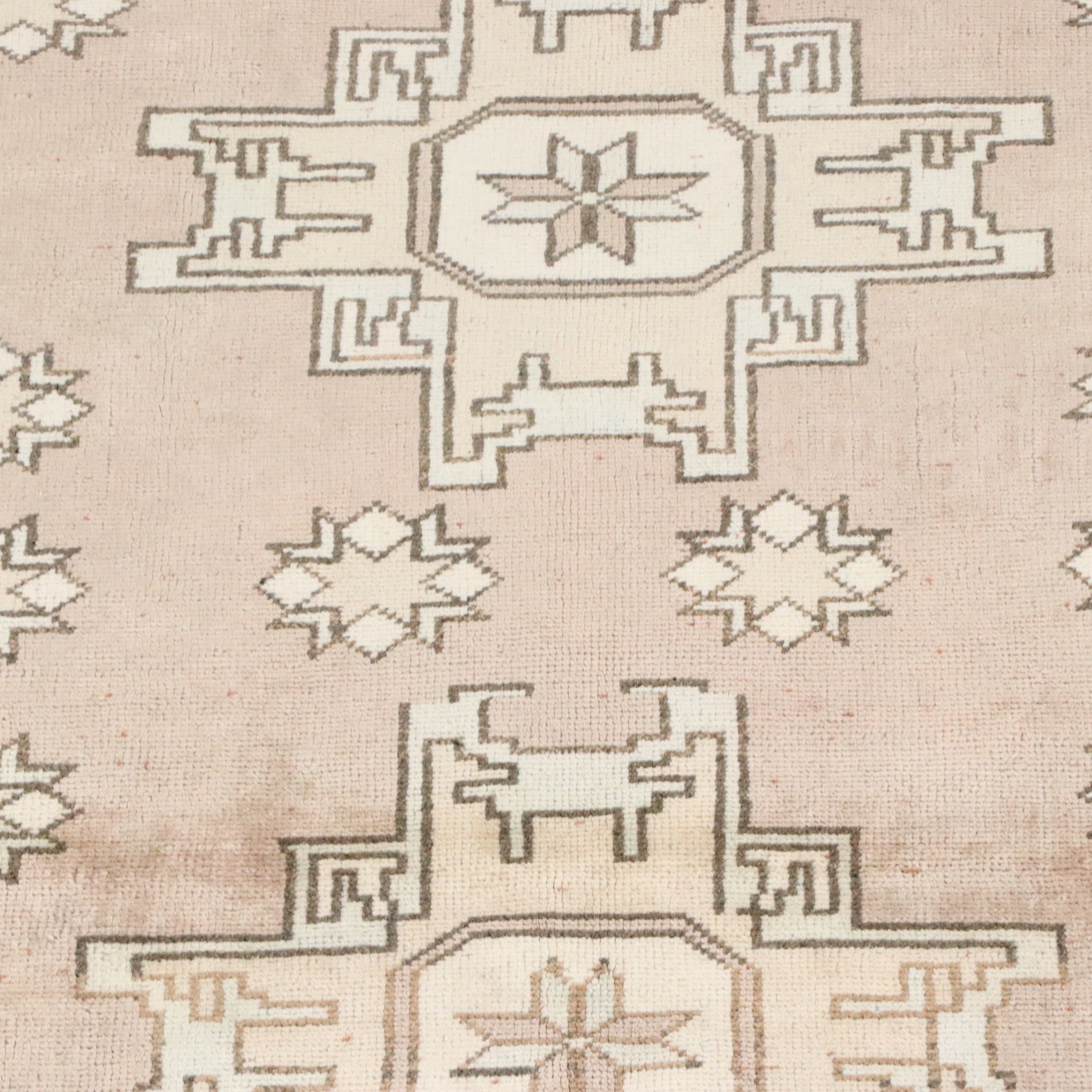 4'7 x 7' Hand-Knotted Turkish Oushak Area Rug