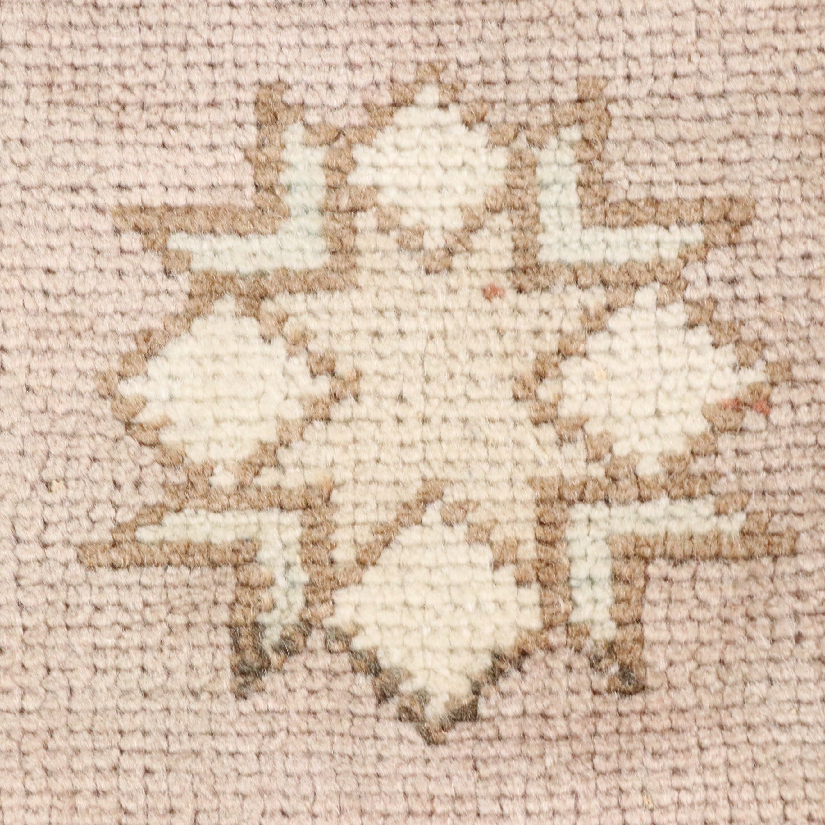 4'7 x 7' Hand-Knotted Turkish Oushak Area Rug