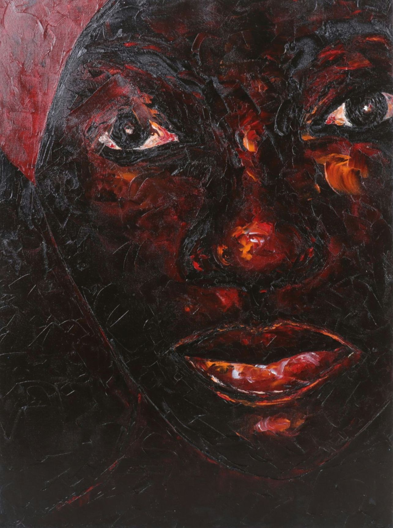 Oluwakemi Omowaire Oil Portrait "Adufe", Early 21st Century