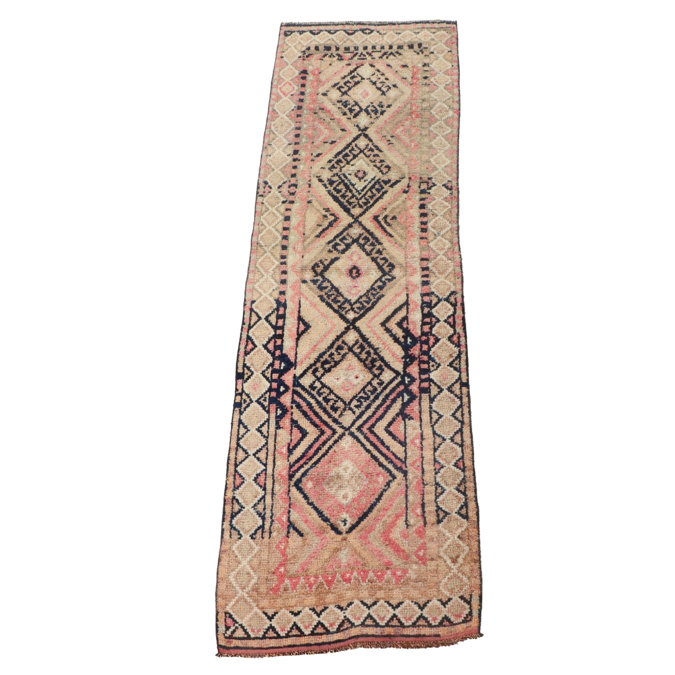 3' x 10'4 Hand-Knotted Turkish Oushak Carpet Runner
