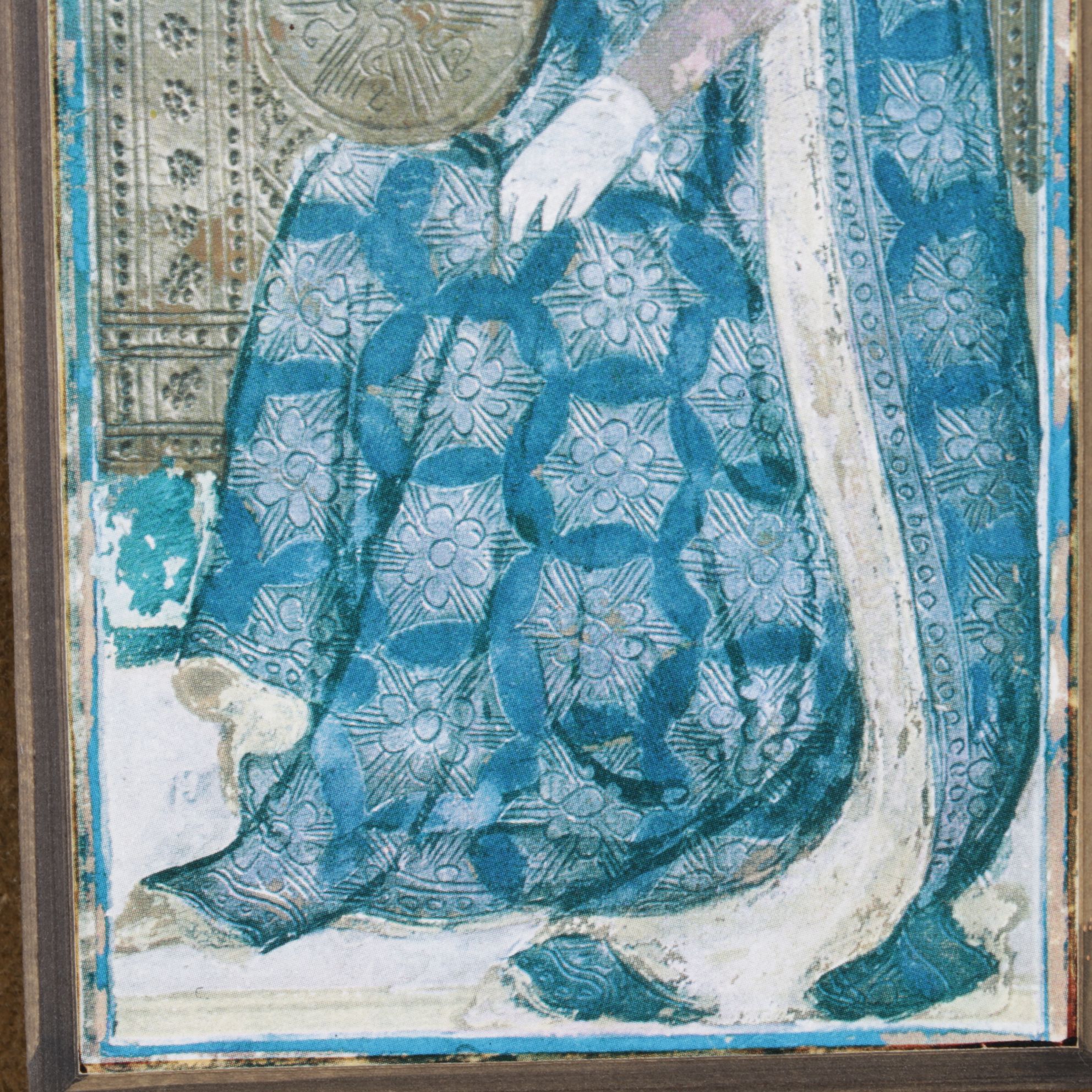 Framed Visconti-Sforza King and Queen of Coin Tarot Cards