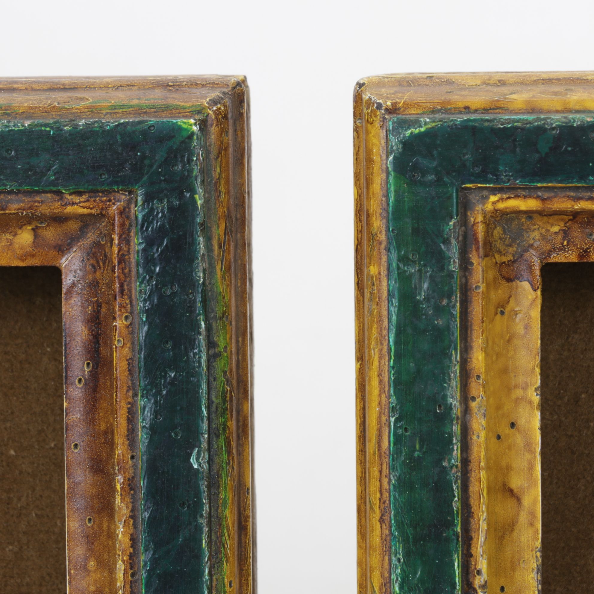 Framed Visconti-Sforza King and Queen of Coin Tarot Cards