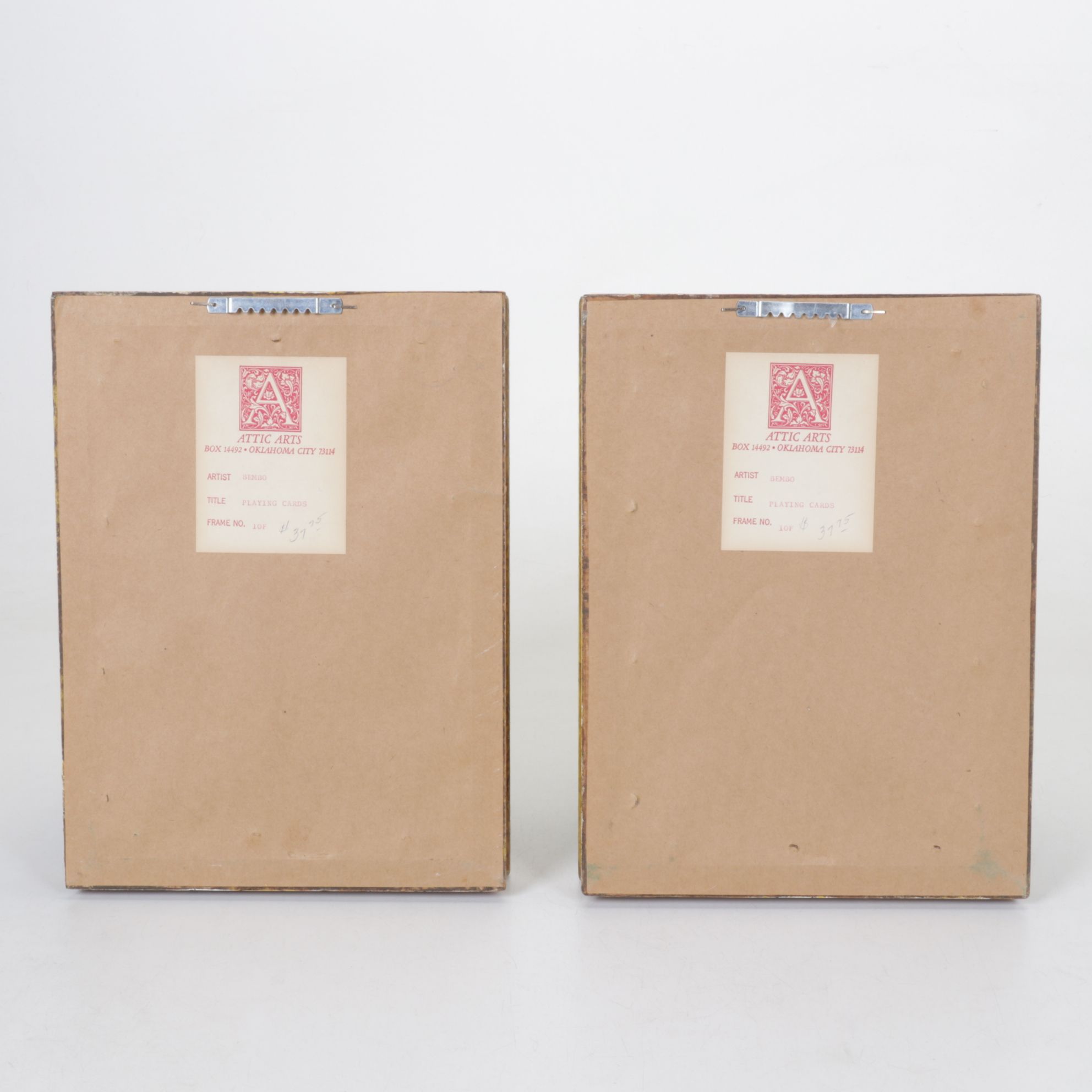 Framed Visconti-Sforza King and Queen of Coin Tarot Cards