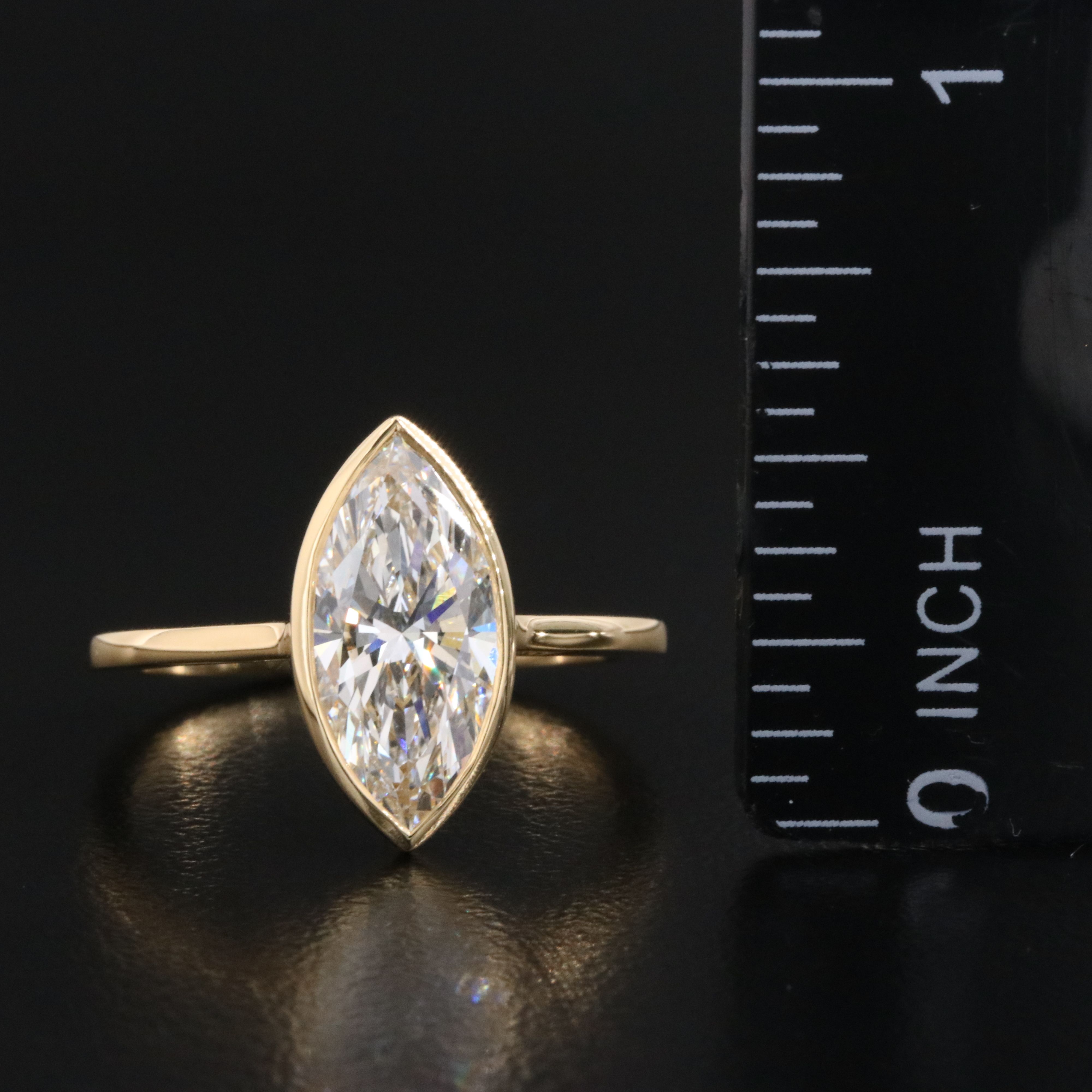 18K 1.99 CT Lab Grown Diamond Solitaire Ring with IGI Report
