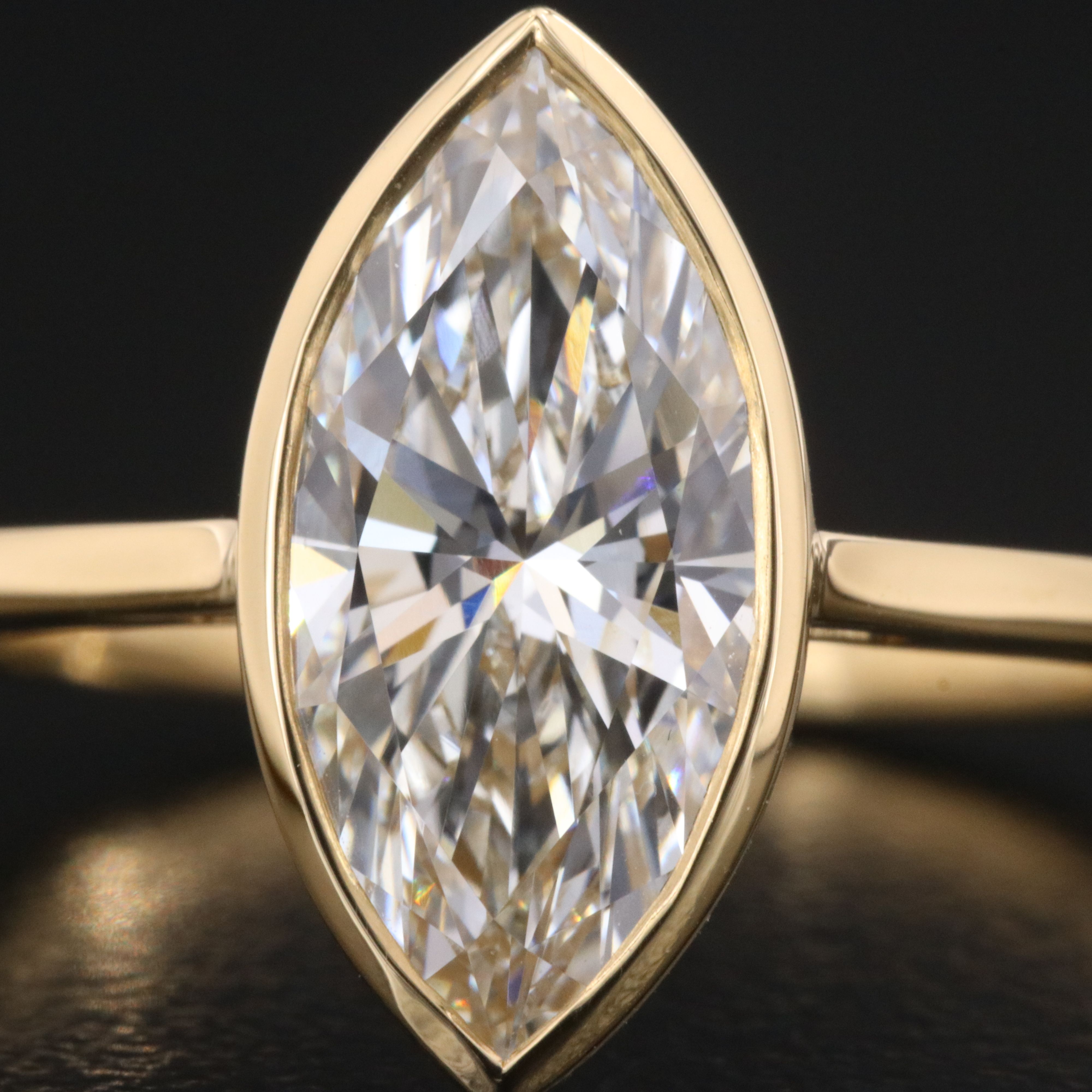 18K 1.99 CT Lab Grown Diamond Solitaire Ring with IGI Report