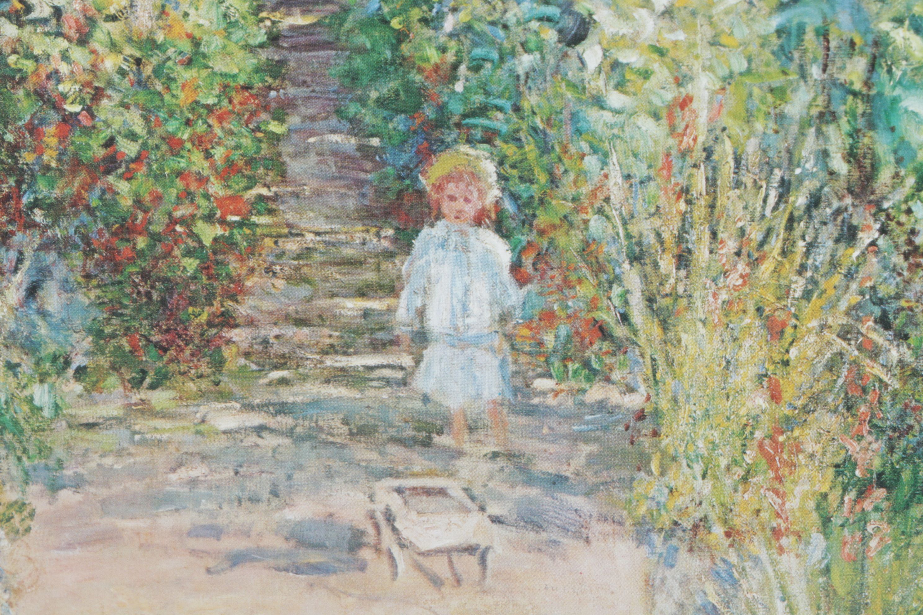 Offset Lithograph After Claude Monet "The Artist's Garden at Vetheuil"