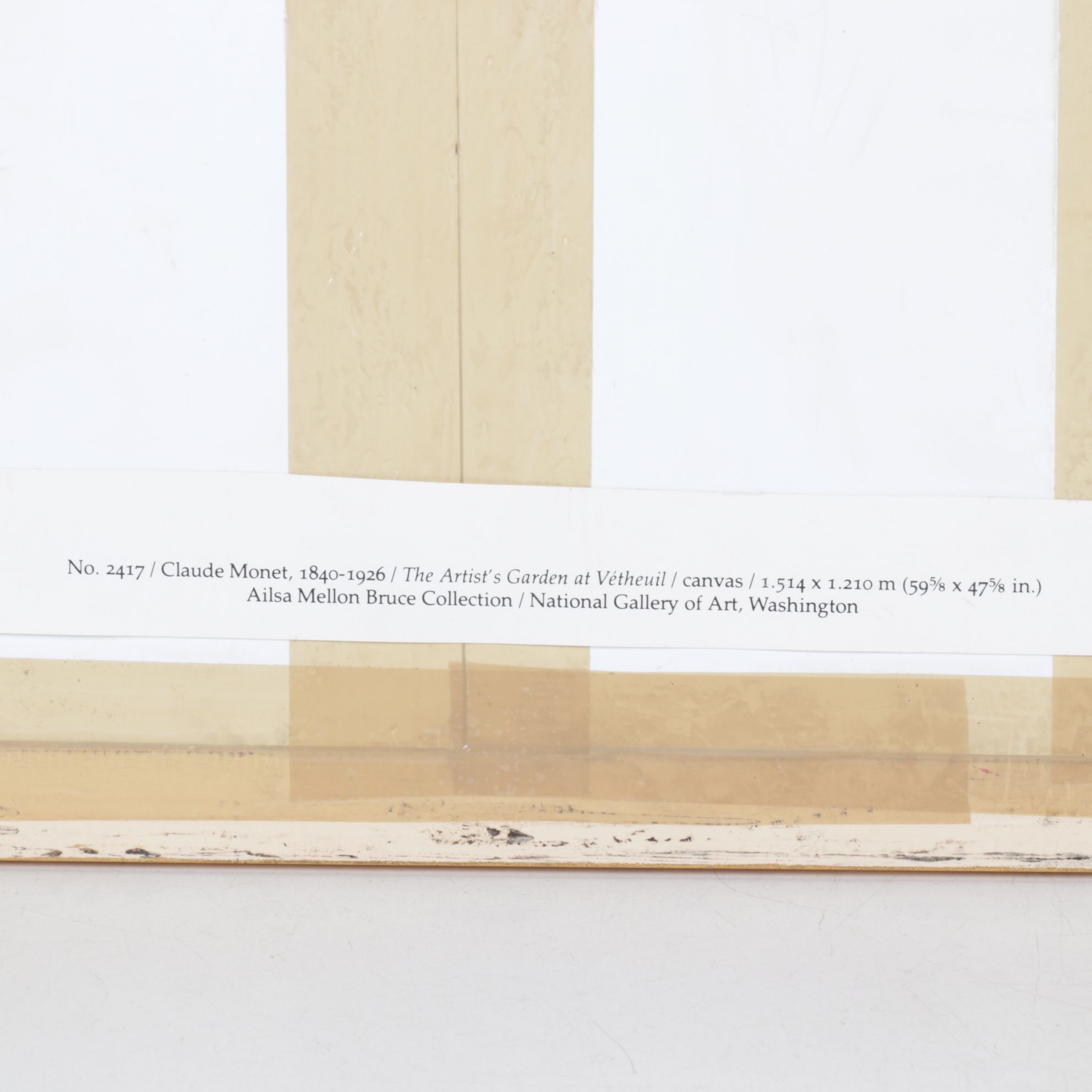 Offset Lithograph After Claude Monet "The Artist's Garden at Vetheuil"