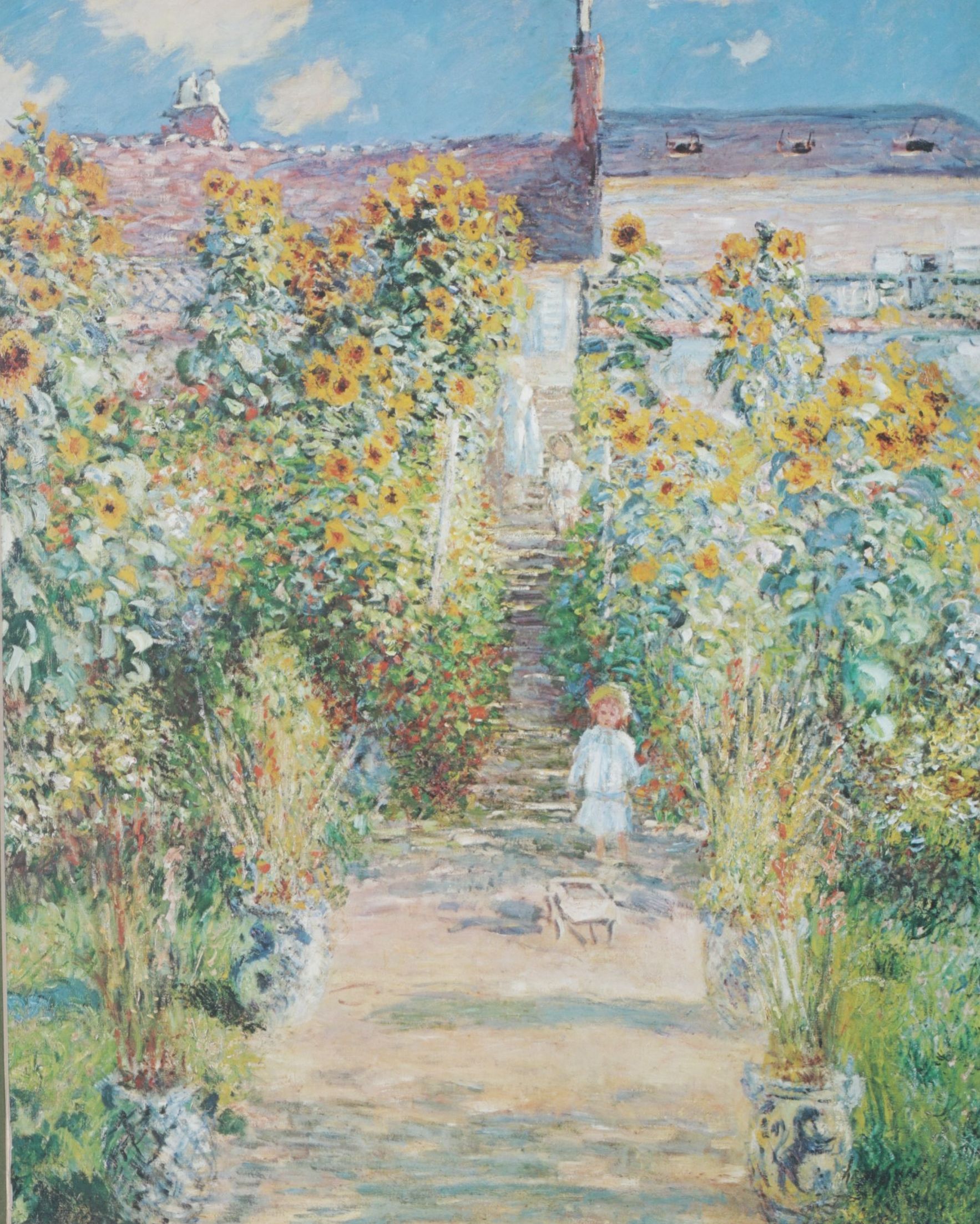 Offset Lithograph After Claude Monet "The Artist's Garden at Vetheuil"