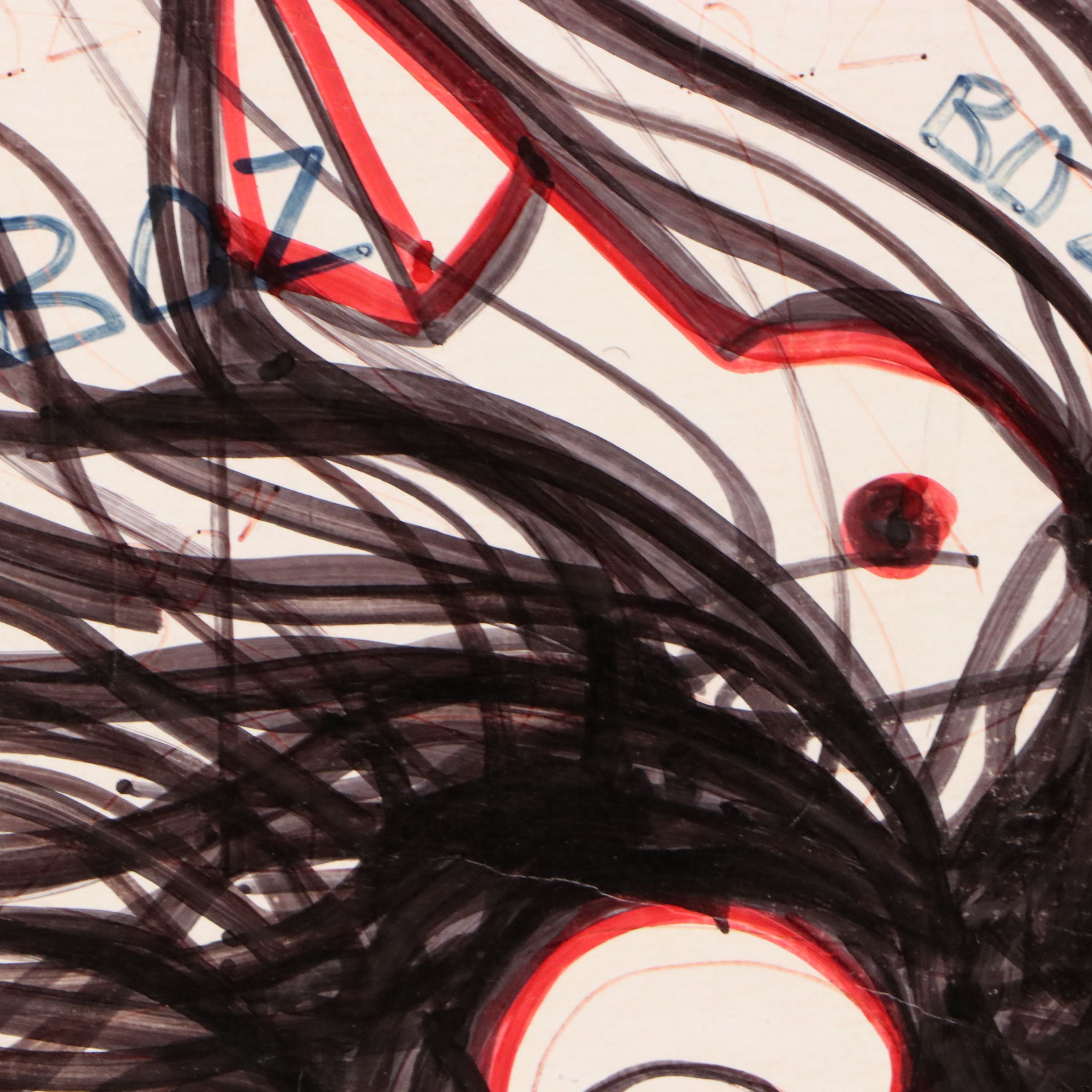 Jabolo Collages of Abstracted Face and Figural Composition, 1989-90