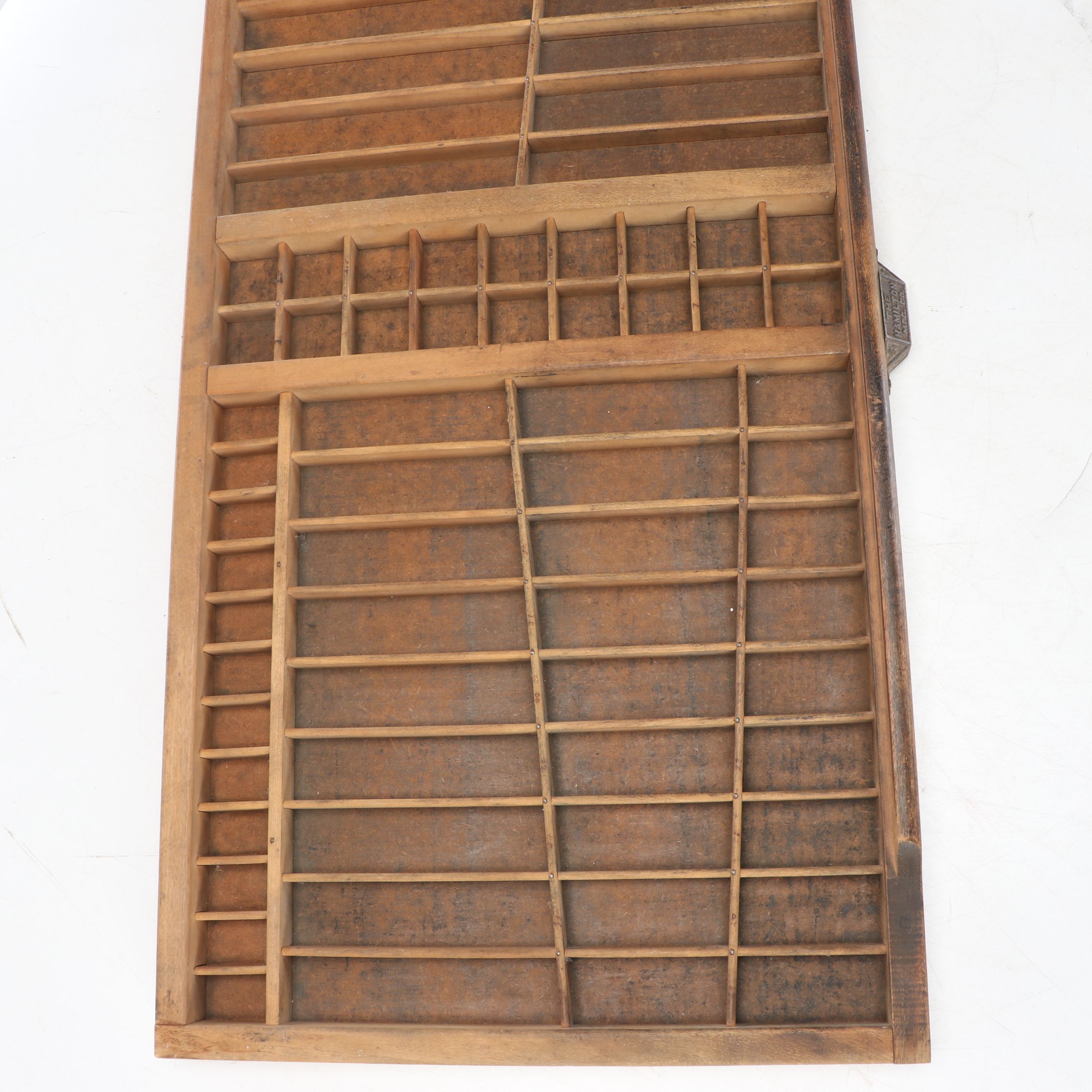 Printer's Letter Trays with Assorted Stamps