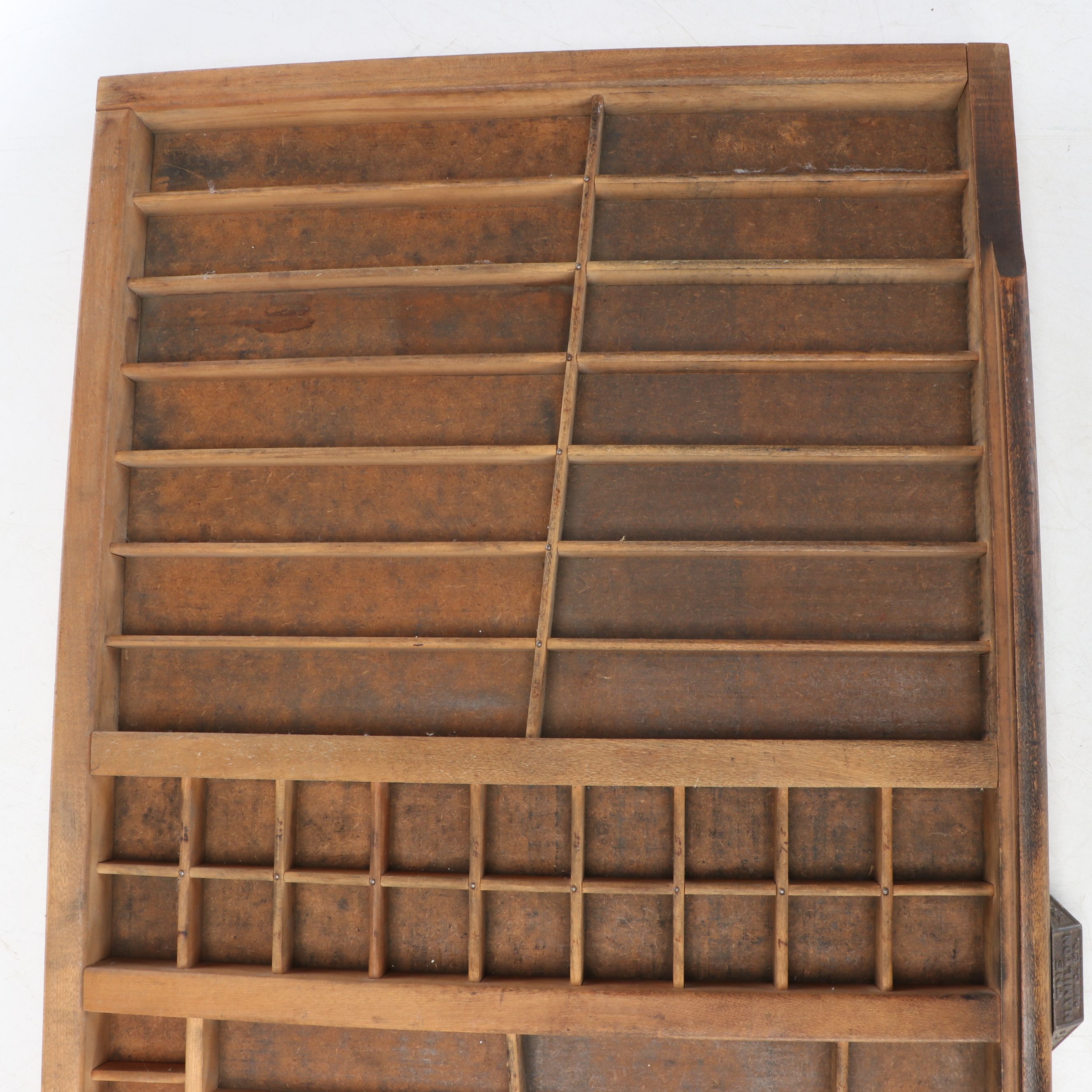 Printer's Letter Trays with Assorted Stamps