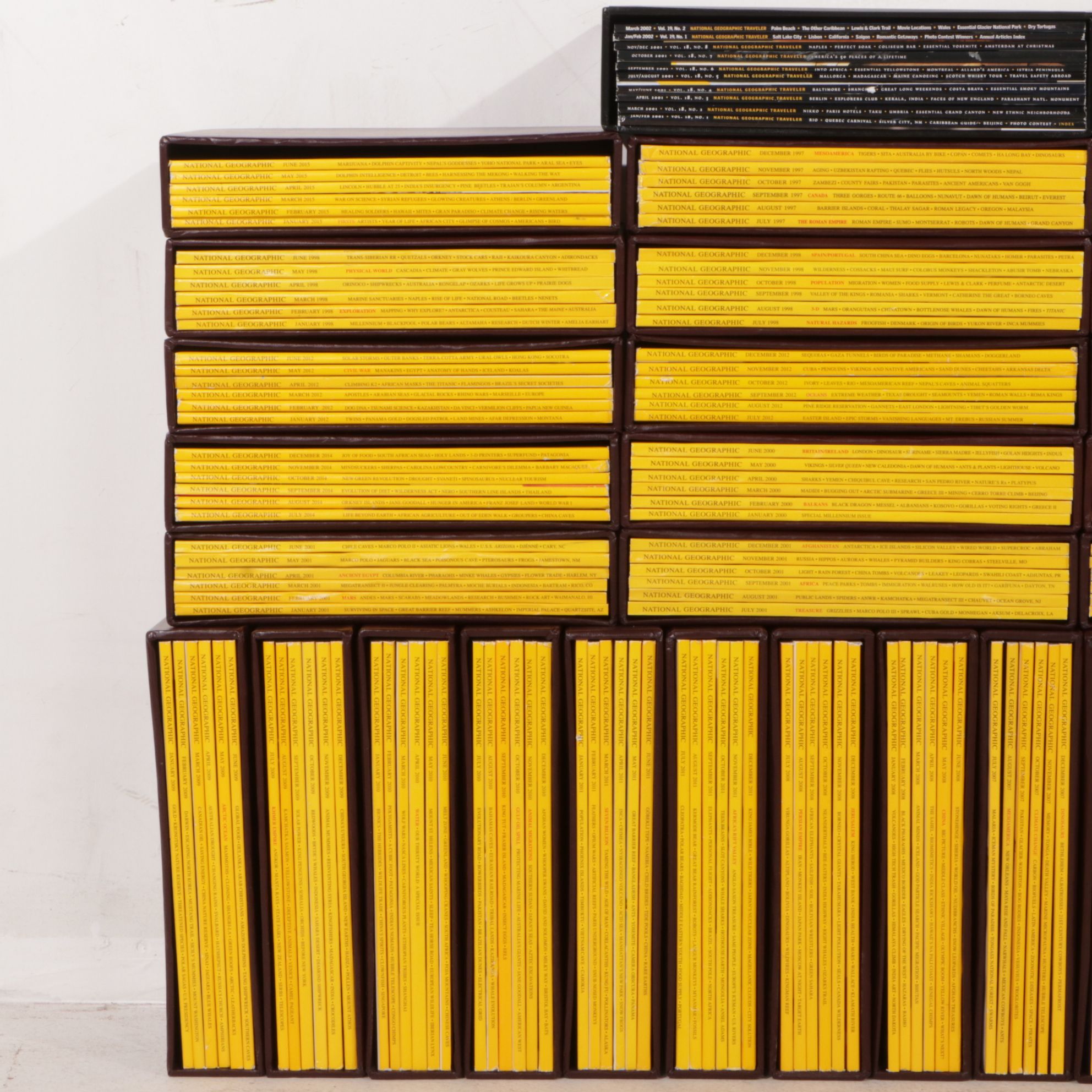 "National Geographic" Magazines Featuring "Traveler" Editions, 1990s–2010s