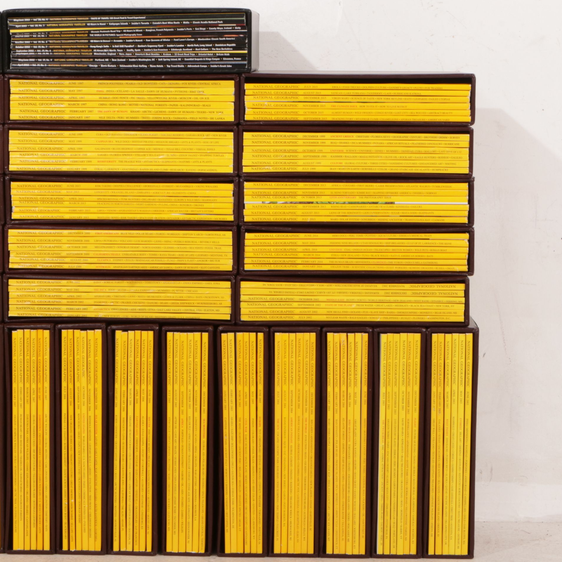 "National Geographic" Magazines Featuring "Traveler" Editions, 1990s–2010s