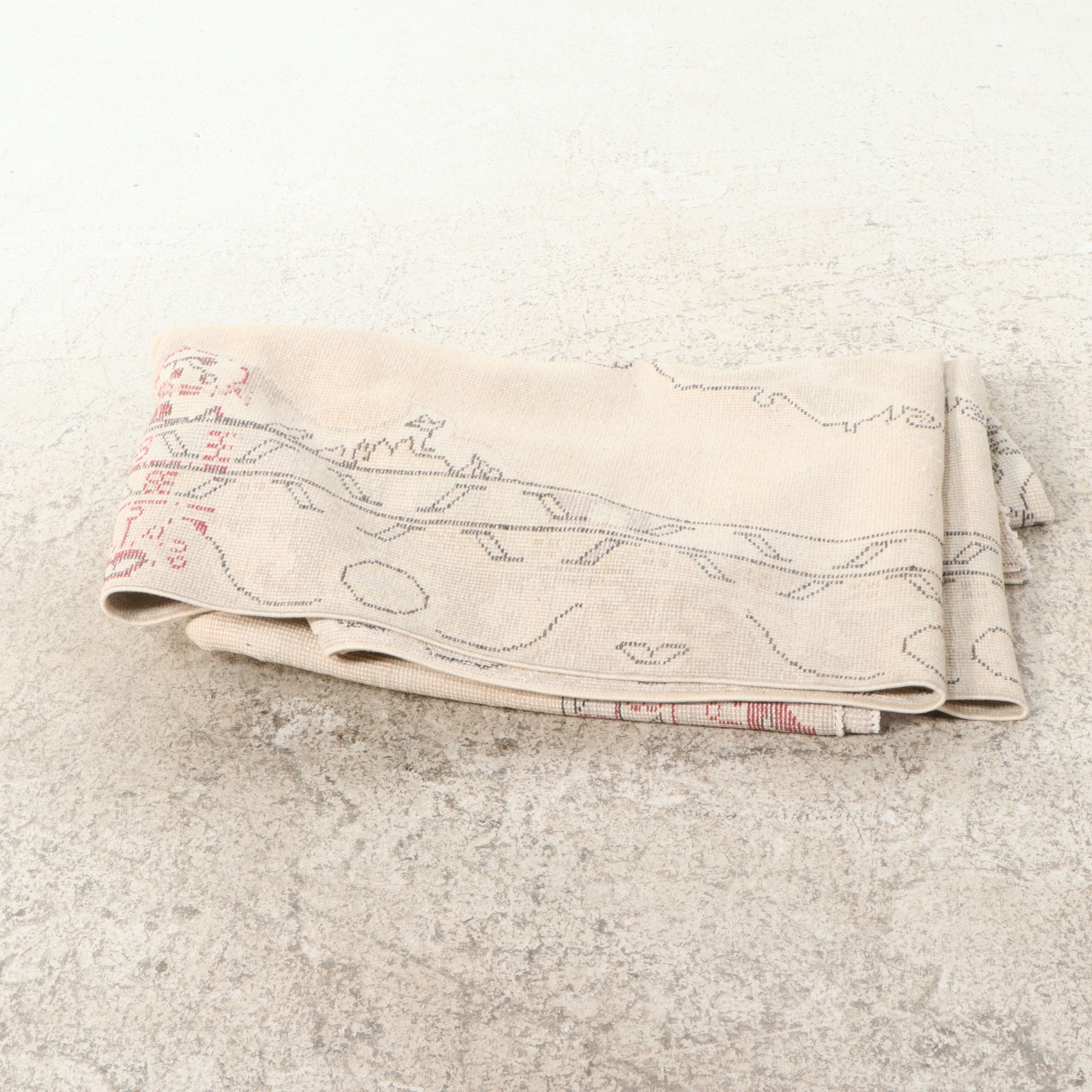 6'2 x 11' Hand-Knotted Turkish Oushak Area Rug