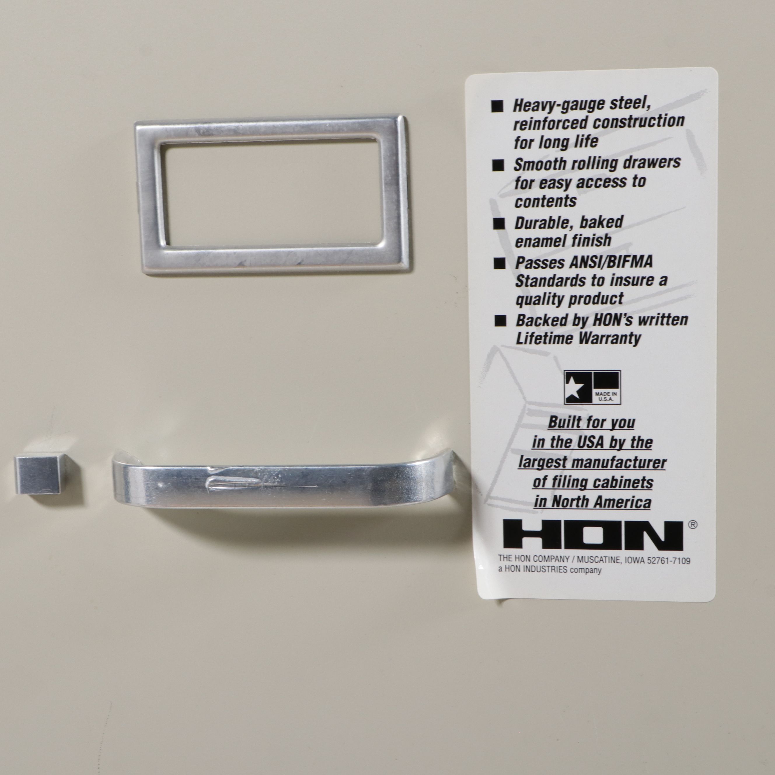 Set of Three HON 4-Drawer Vertical Filing Cabinets