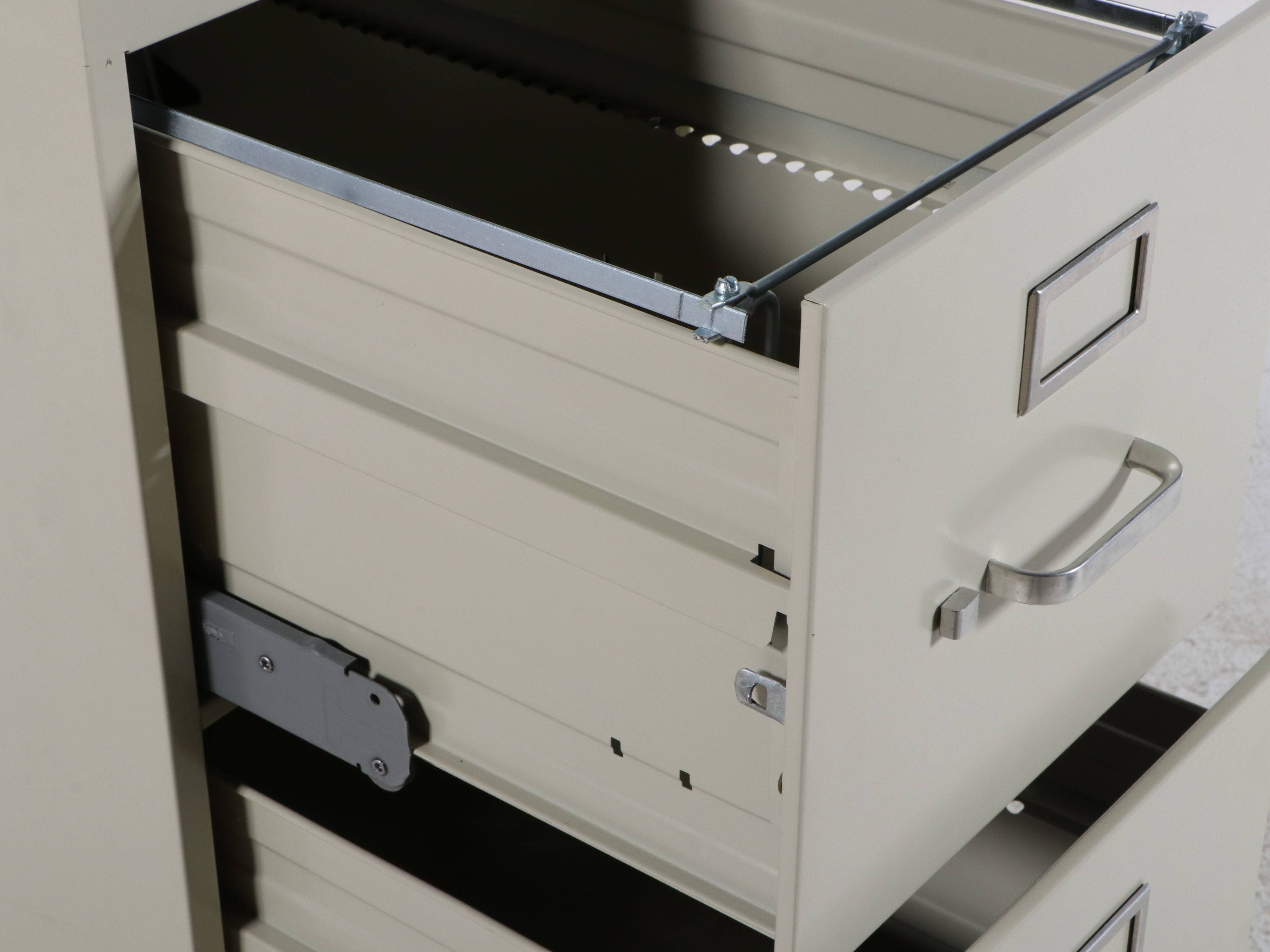 Set of Three HON 4-Drawer Vertical Filing Cabinets