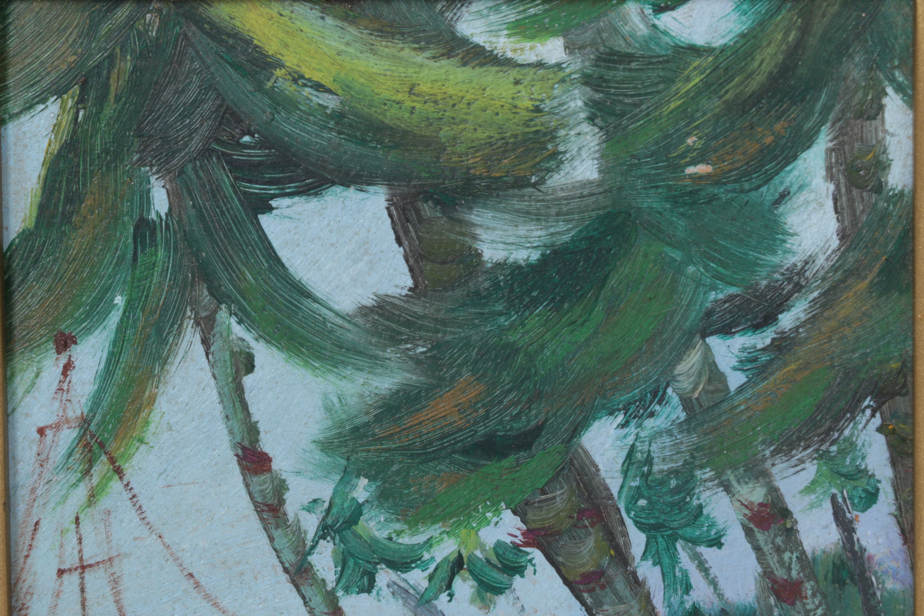 Annie Newhouse Coastal Landscape Acrylic Painting, Late 20th Century