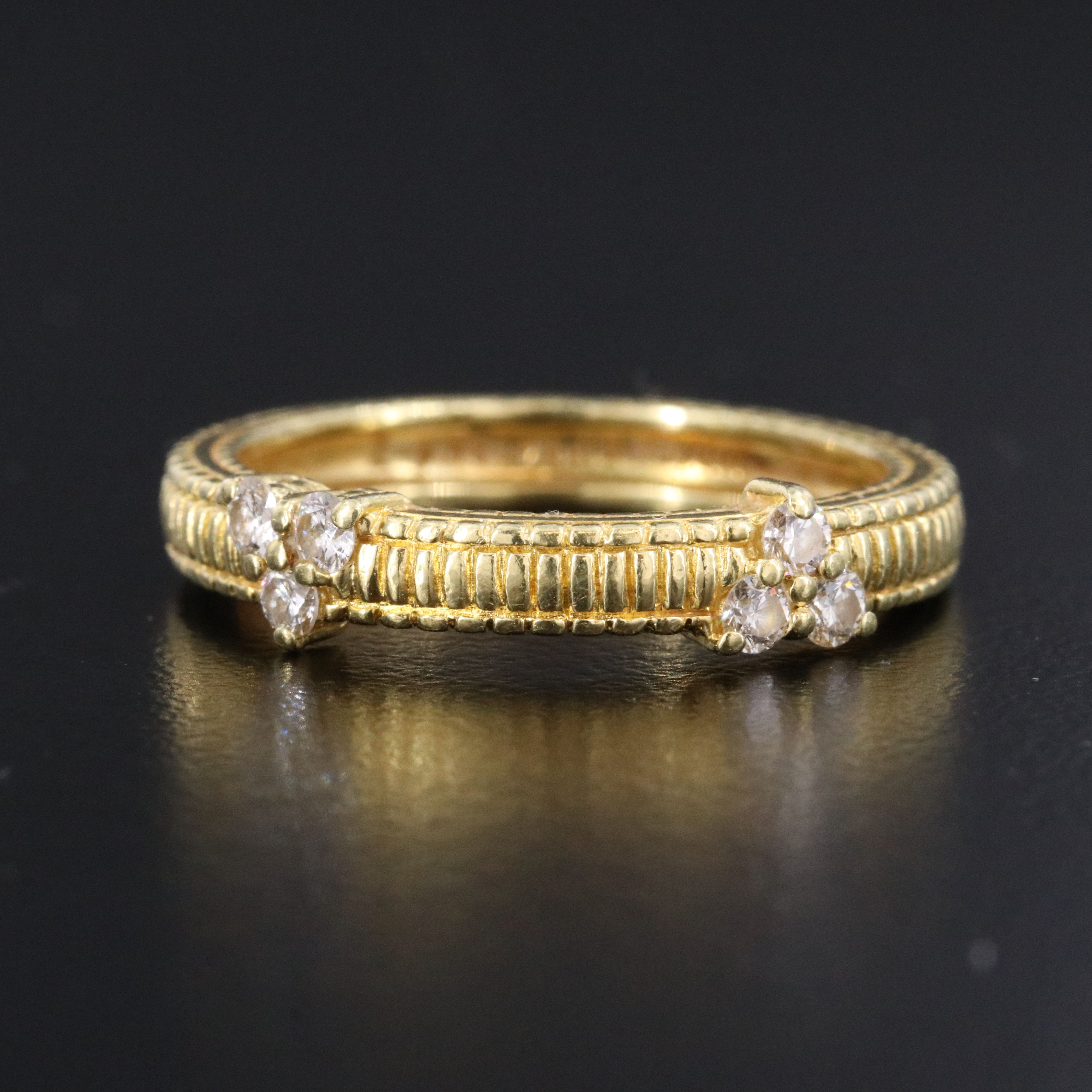 Judith Ripka 18K Diamond Band