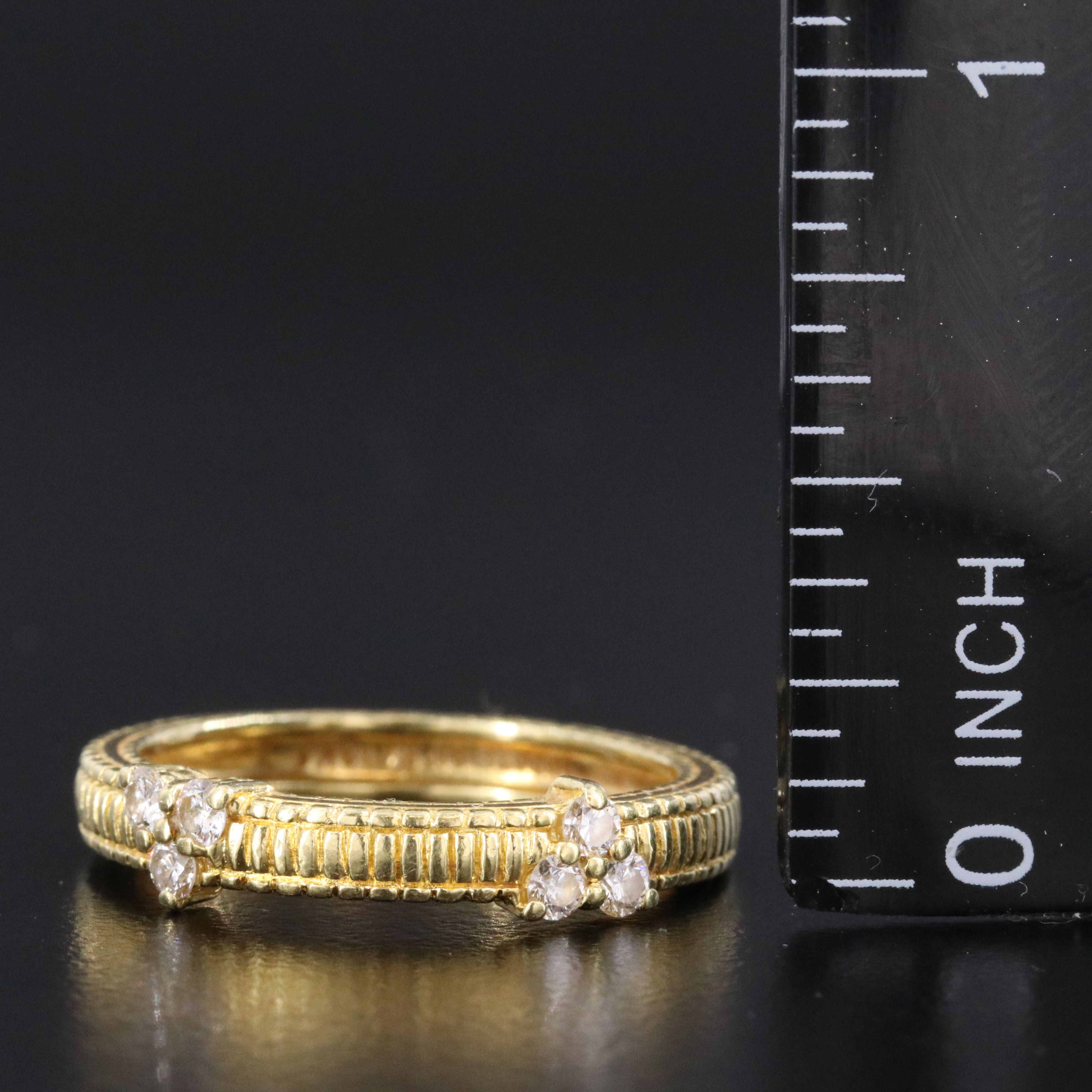 Judith Ripka 18K Diamond Band