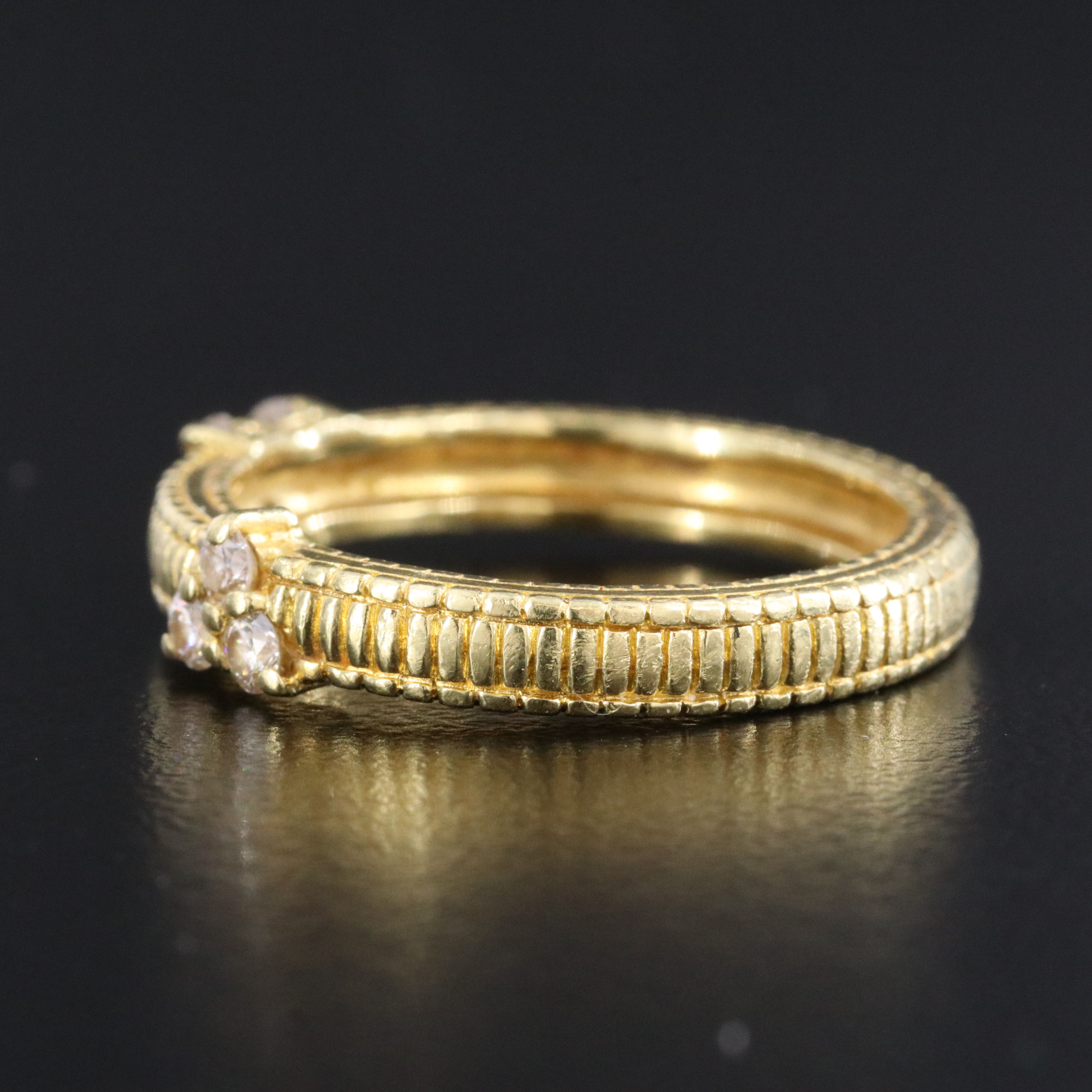 Judith Ripka 18K Diamond Band