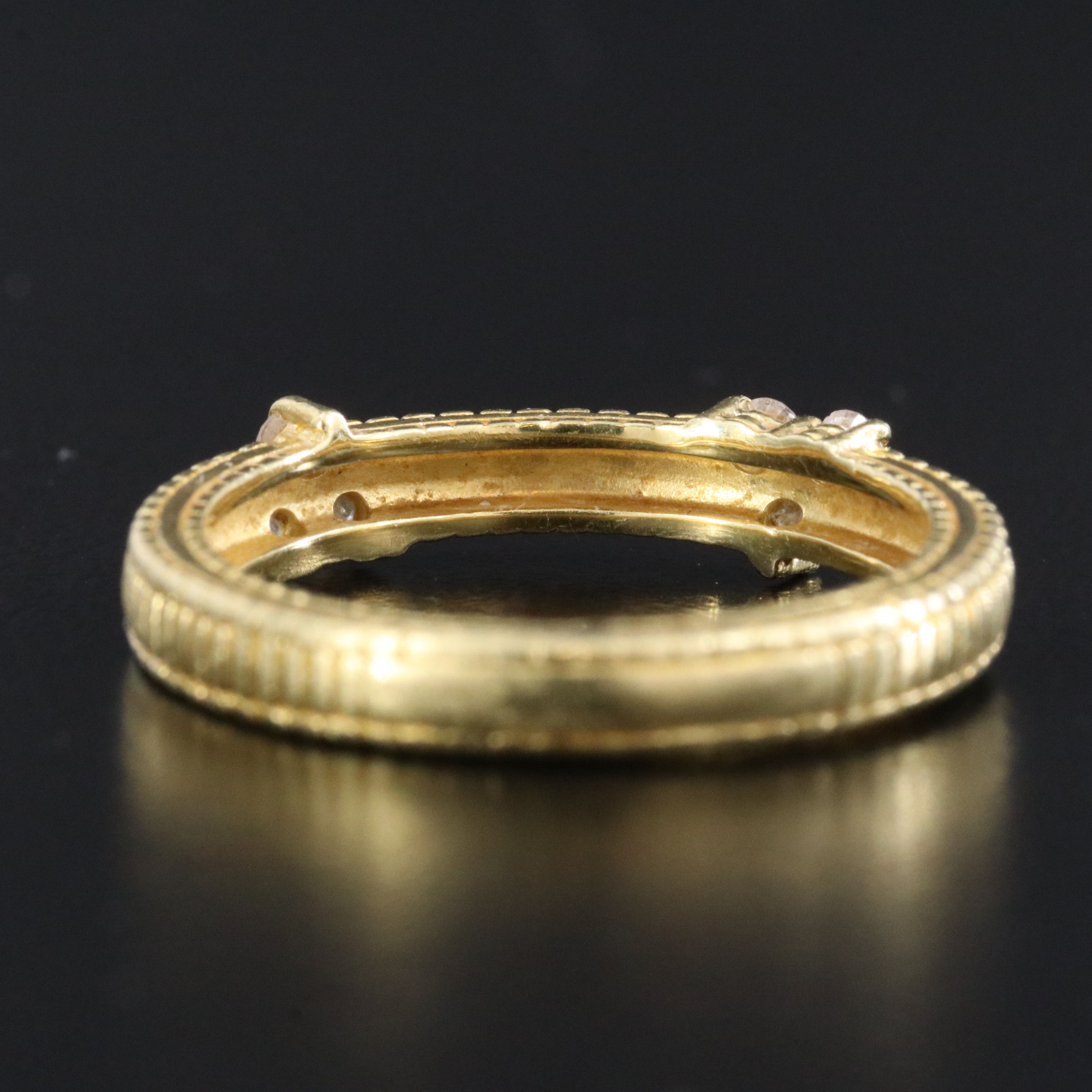 Judith Ripka 18K Diamond Band