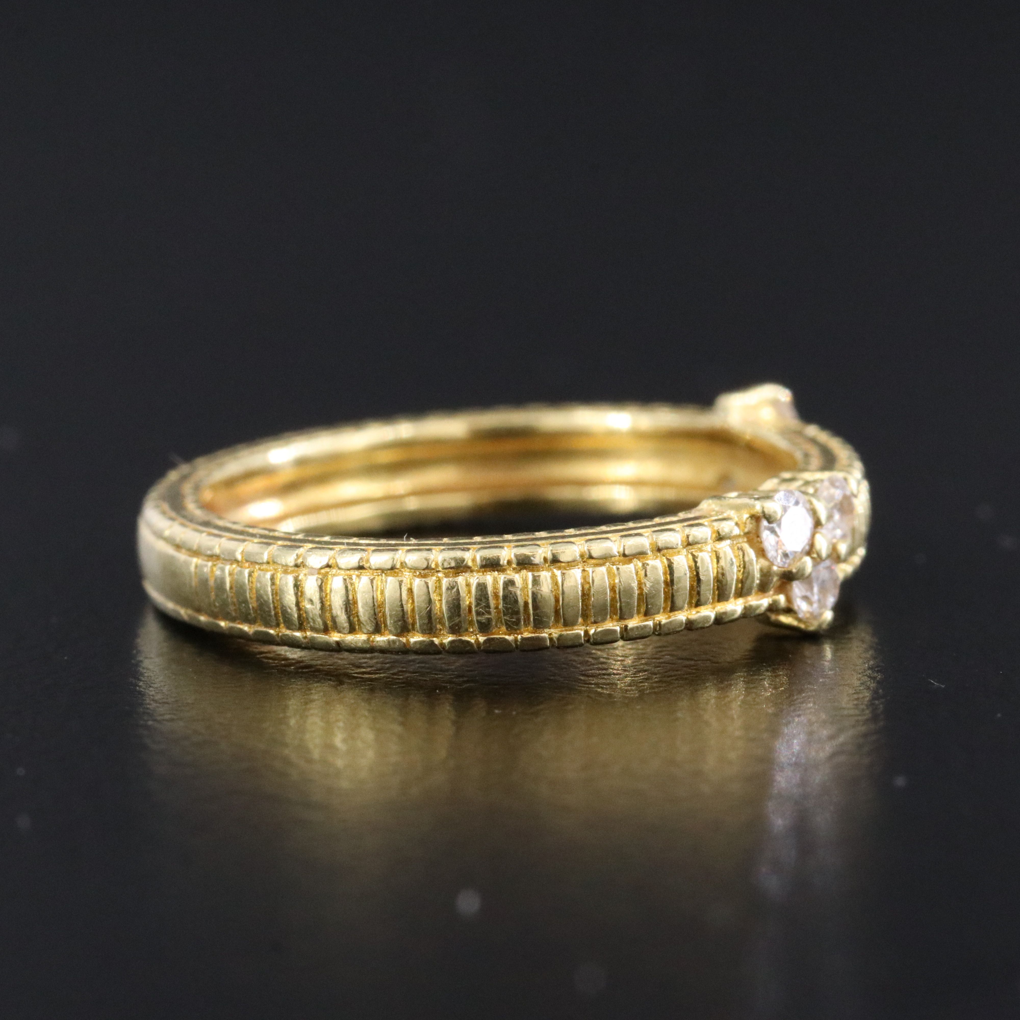 Judith Ripka 18K Diamond Band