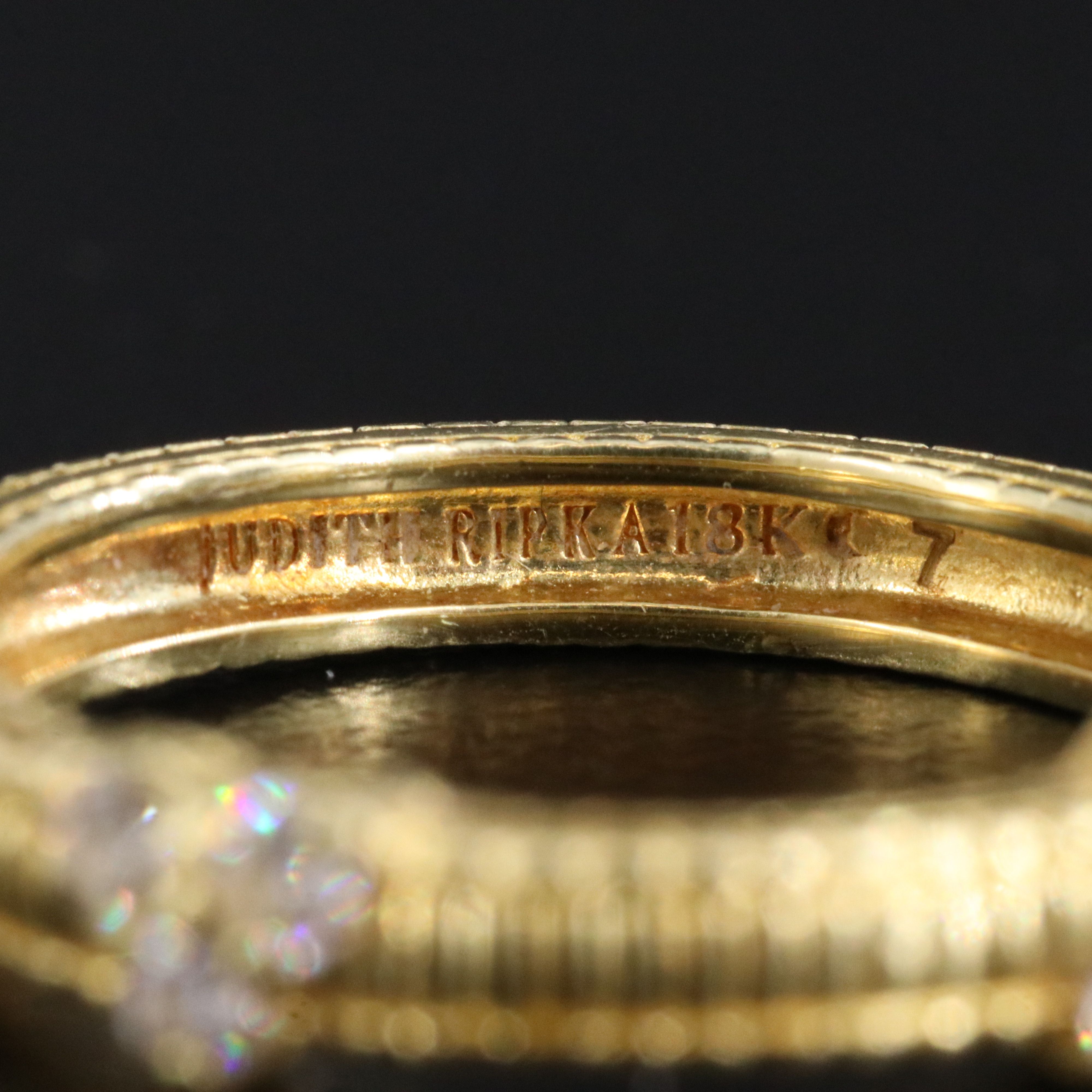 Judith Ripka 18K Diamond Band