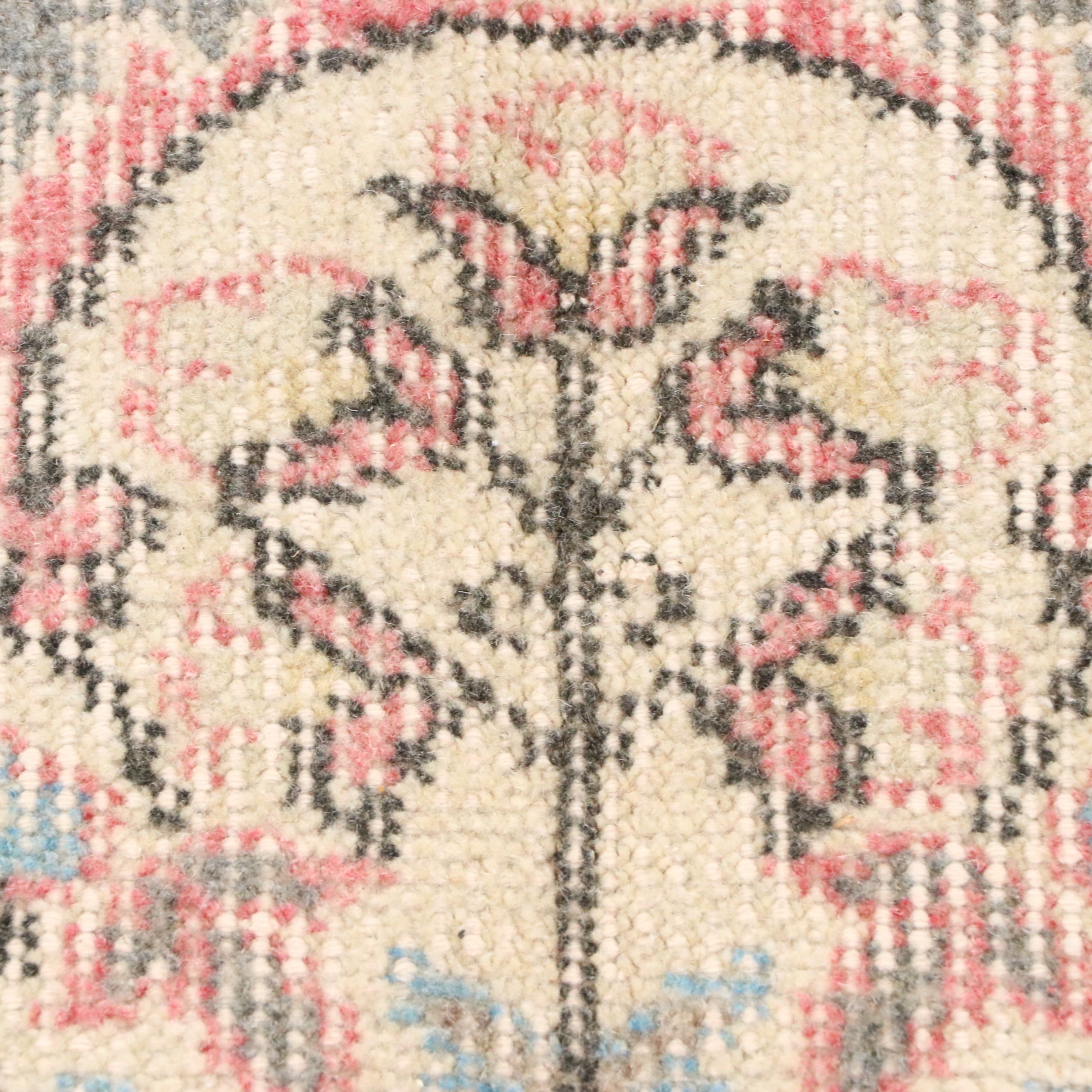 6'8 x 9'10 Hand-Knotted Turkish Oushak Area Rug