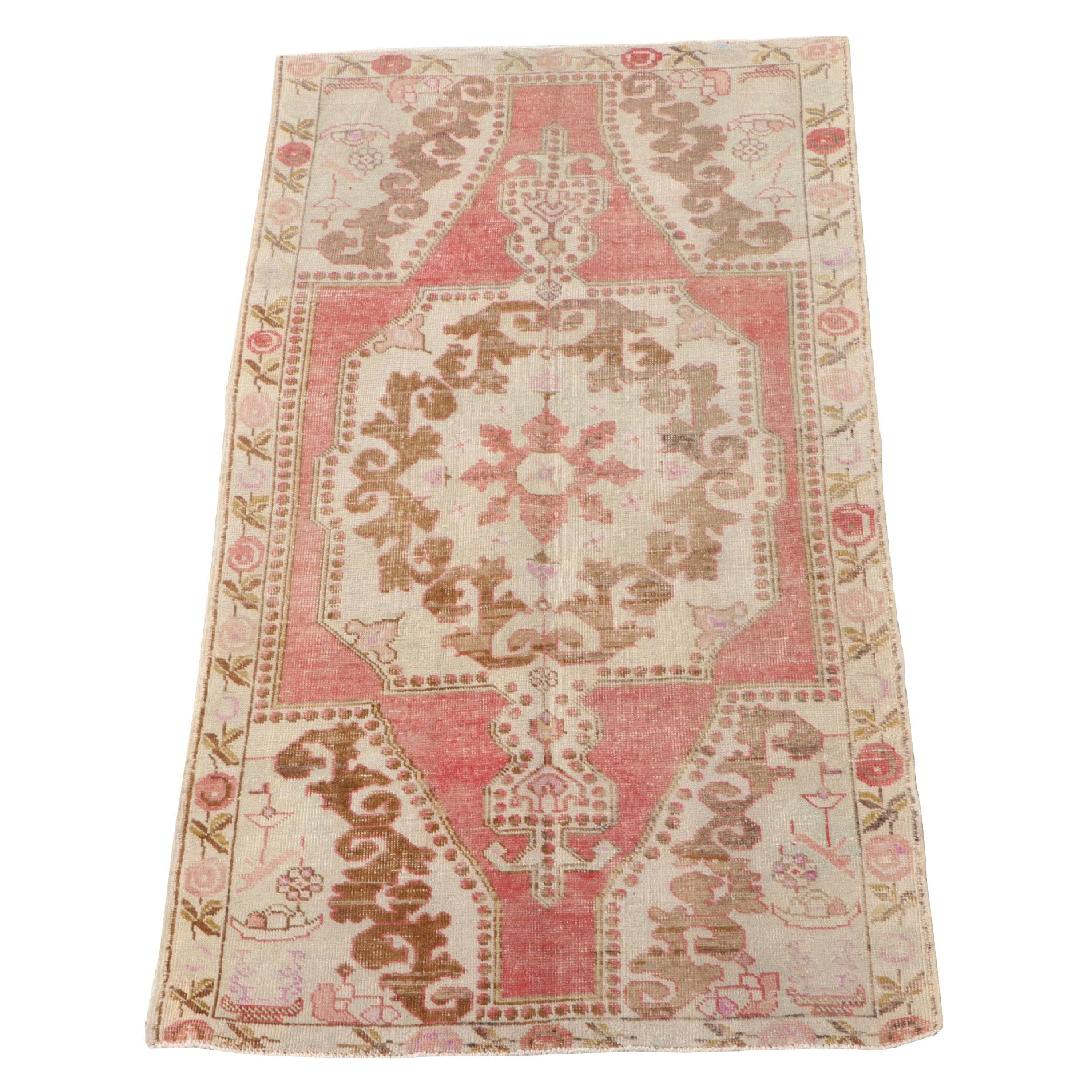 4' x 7'5 Hand-Knotted Turkish Oushak Area Rug