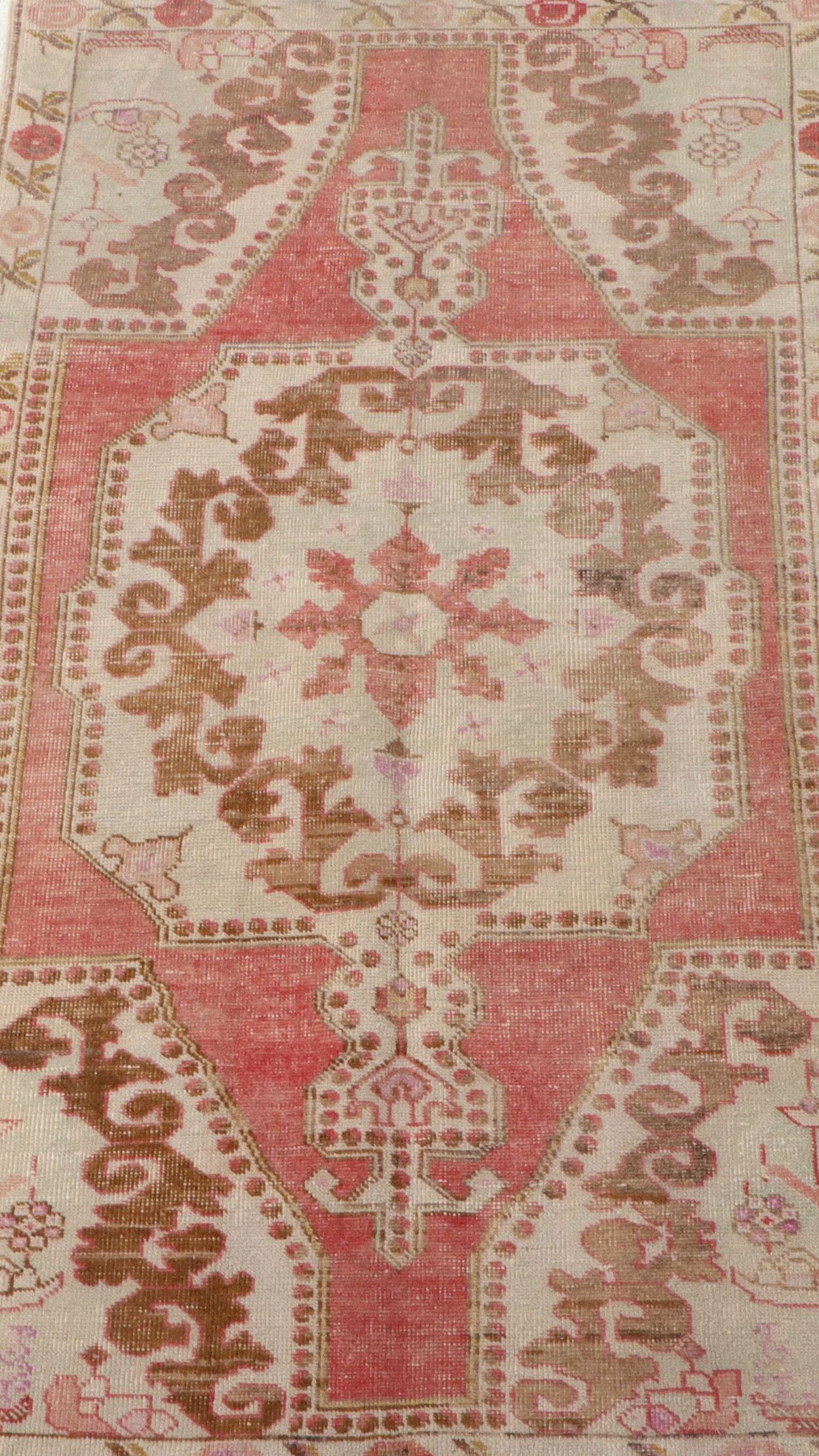4' x 7'5 Hand-Knotted Turkish Oushak Area Rug