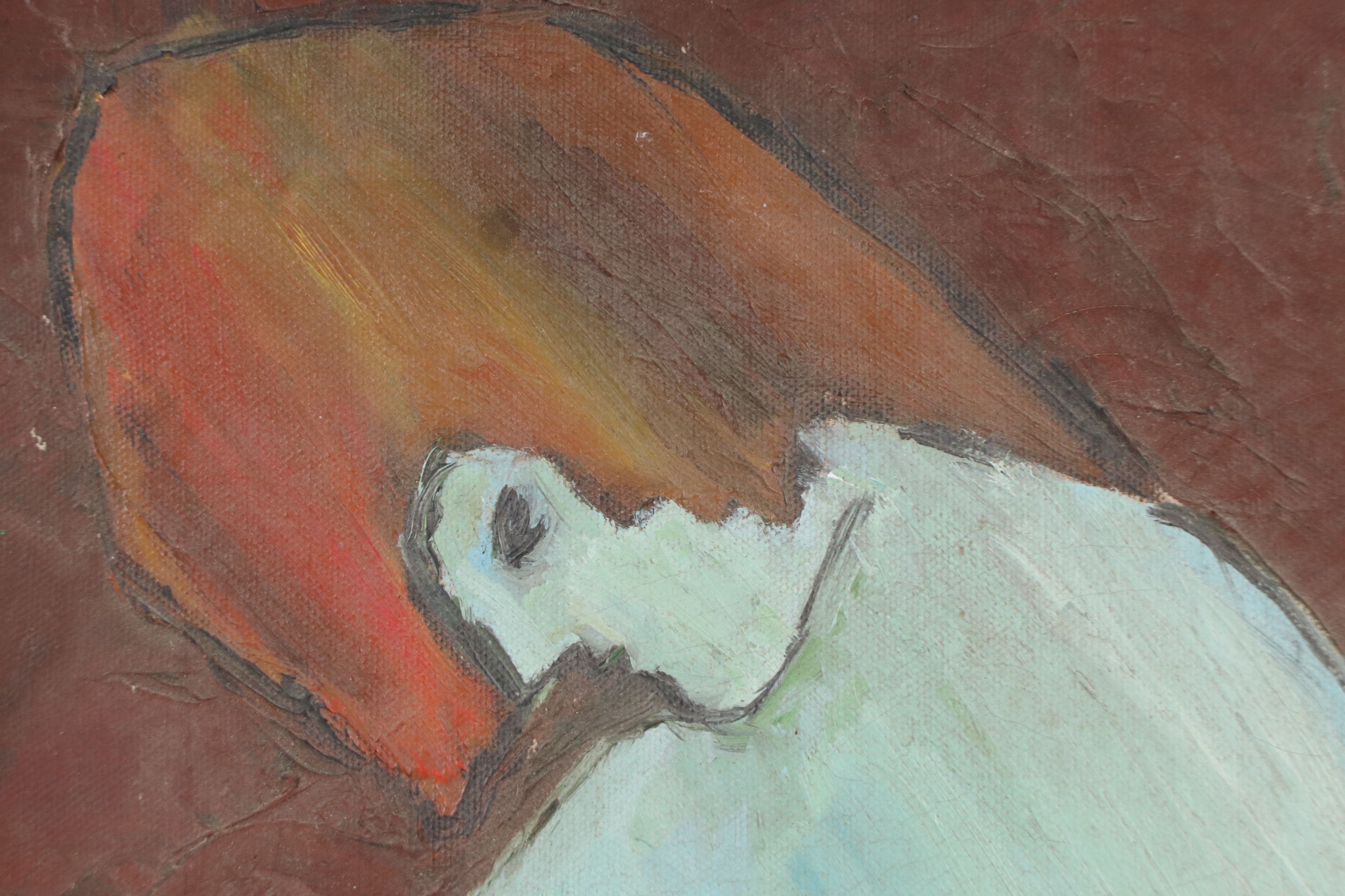 Lisa Friedman Figurative Oil Painting, 1971