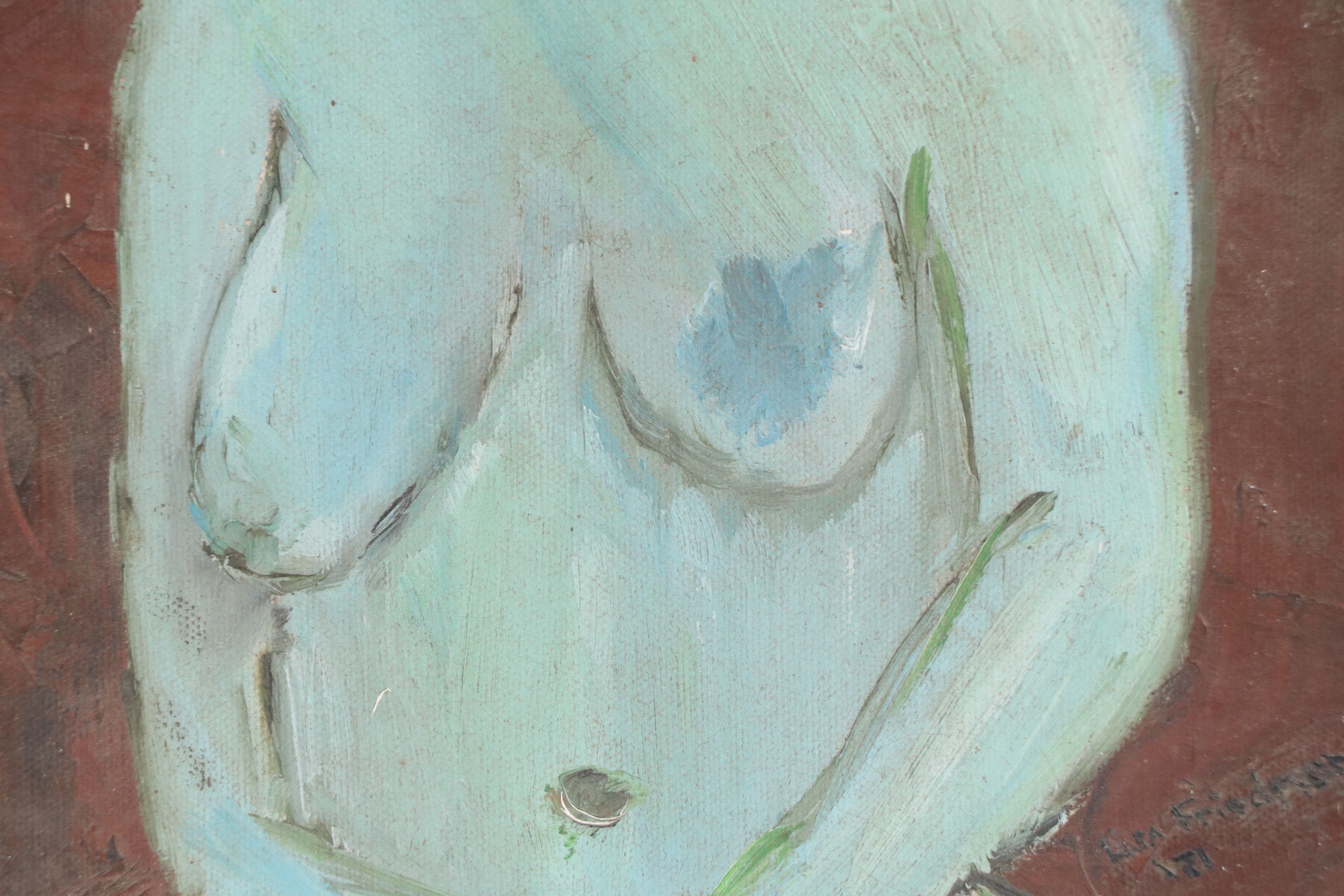Lisa Friedman Figurative Oil Painting, 1971