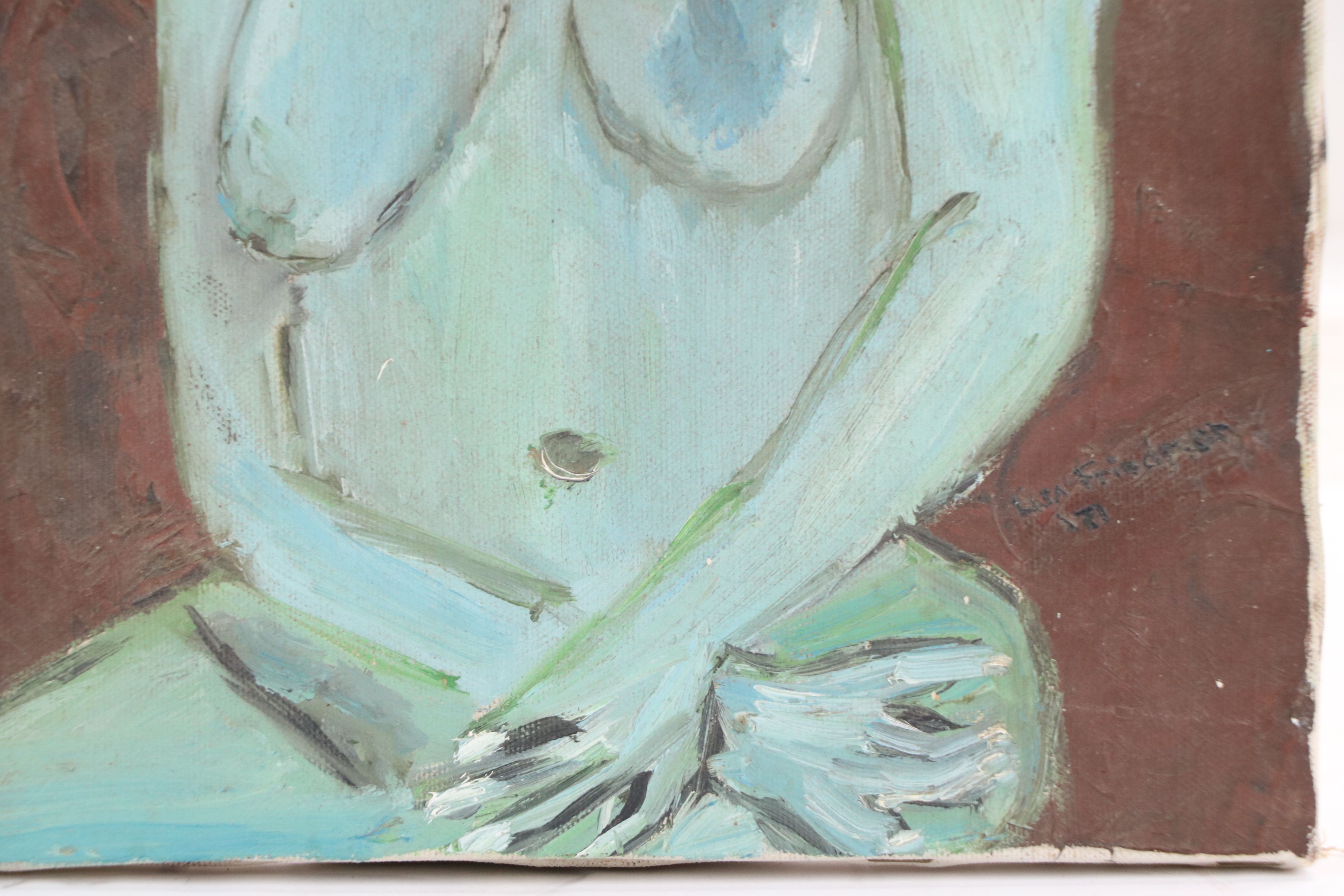 Lisa Friedman Figurative Oil Painting, 1971