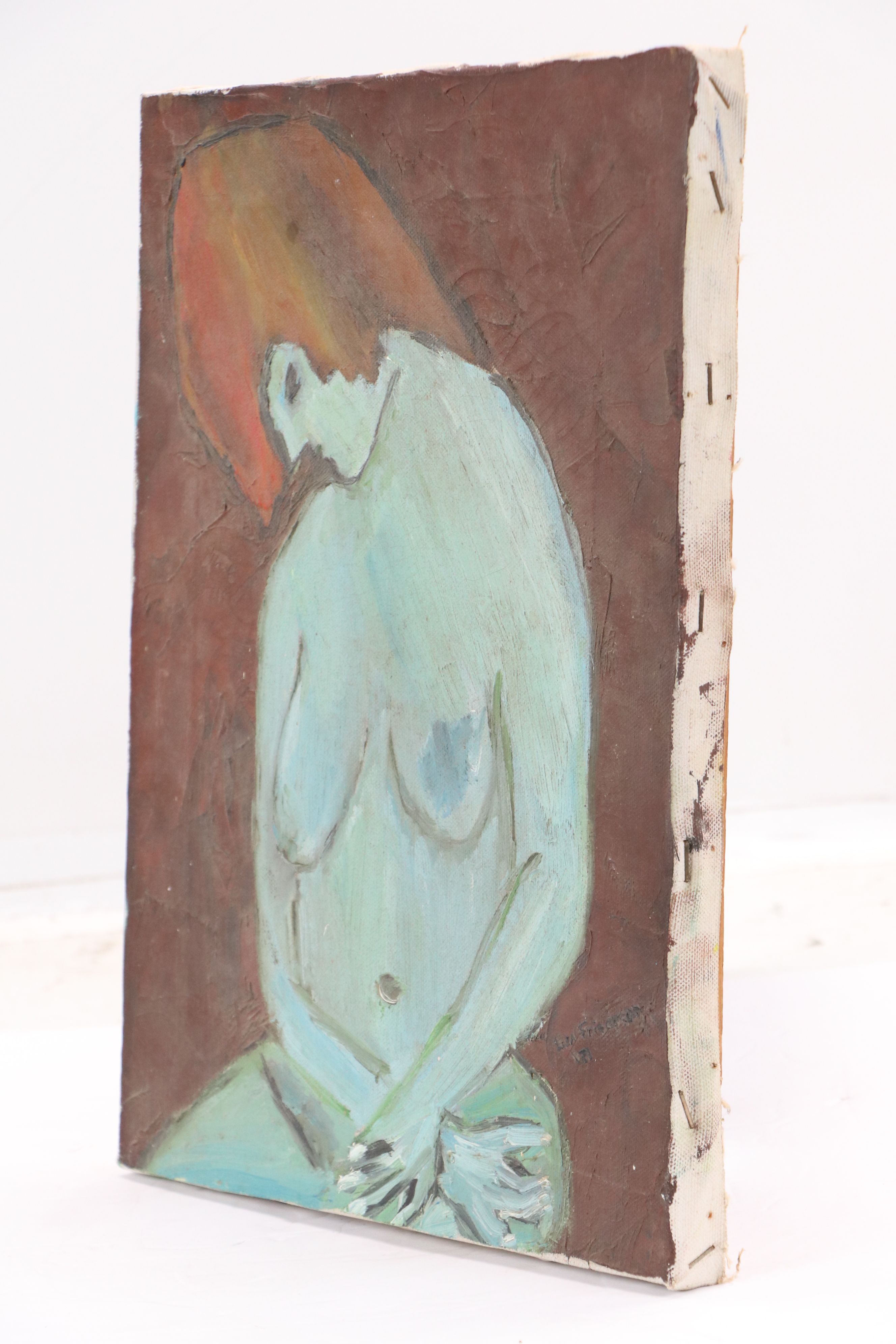 Lisa Friedman Figurative Oil Painting, 1971