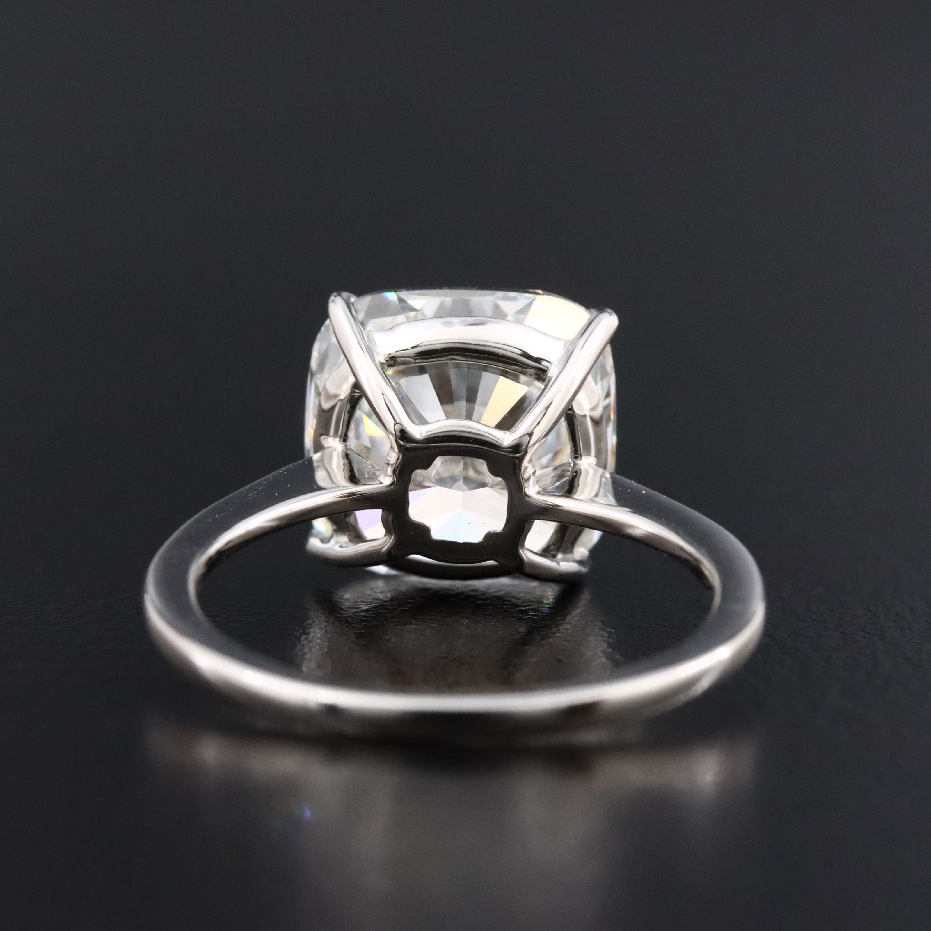Platinum 5.78 CT Lab Grown Diamond Ring with IGI Report