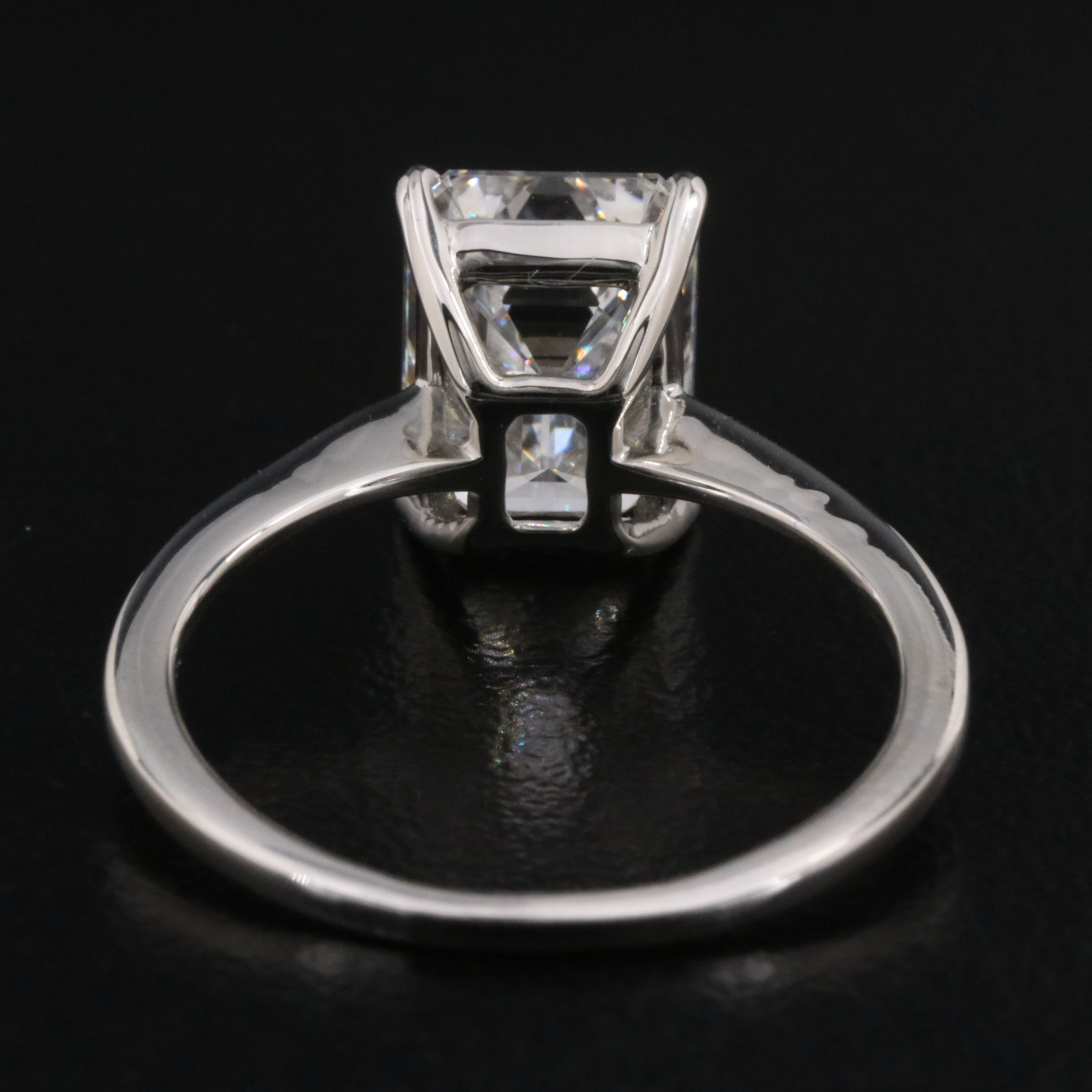 Platinum 3.09 CT Lab Grown Diamond Ring with IGI Report