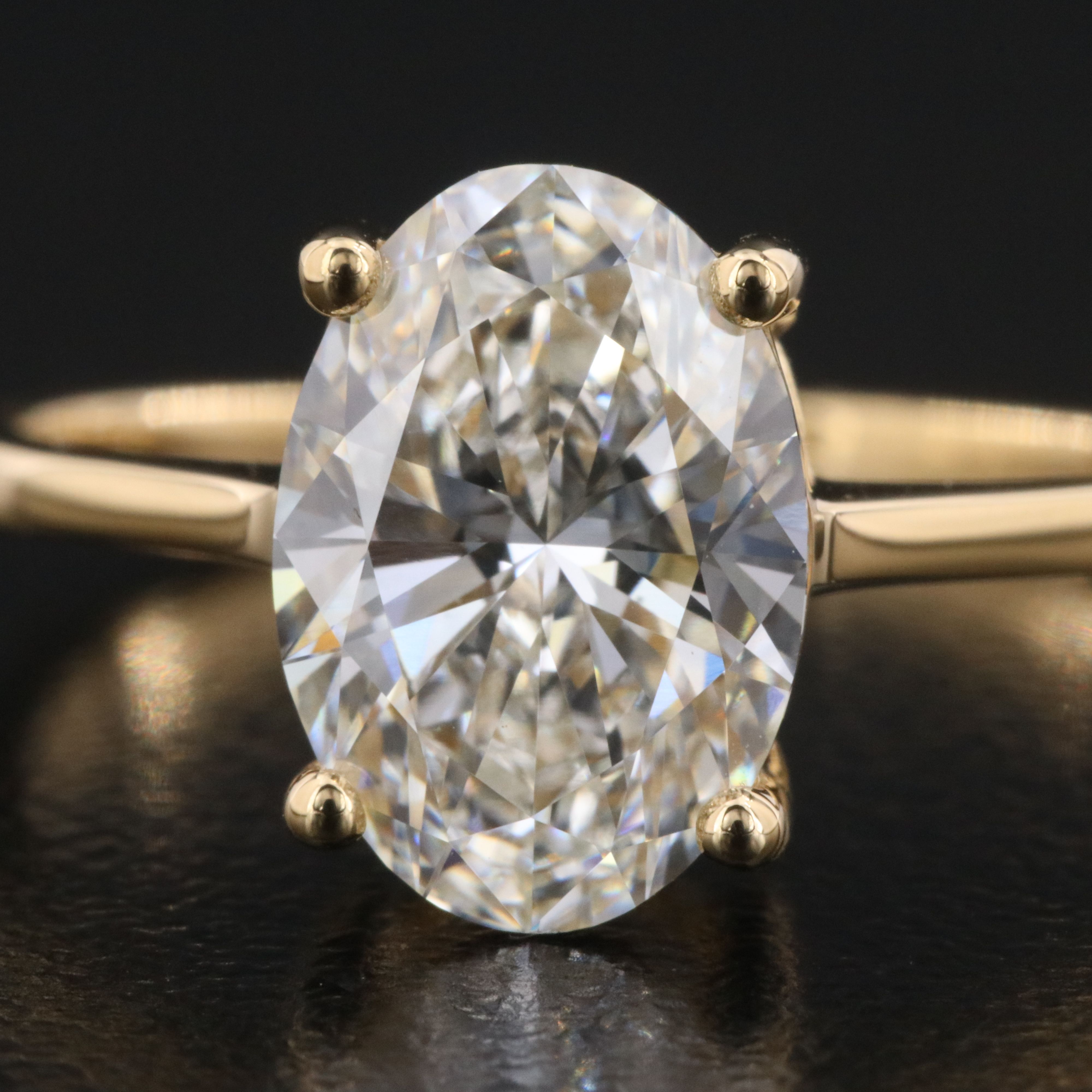 18K 2.05 CT Lab Grown Diamond Ring with IGI Report