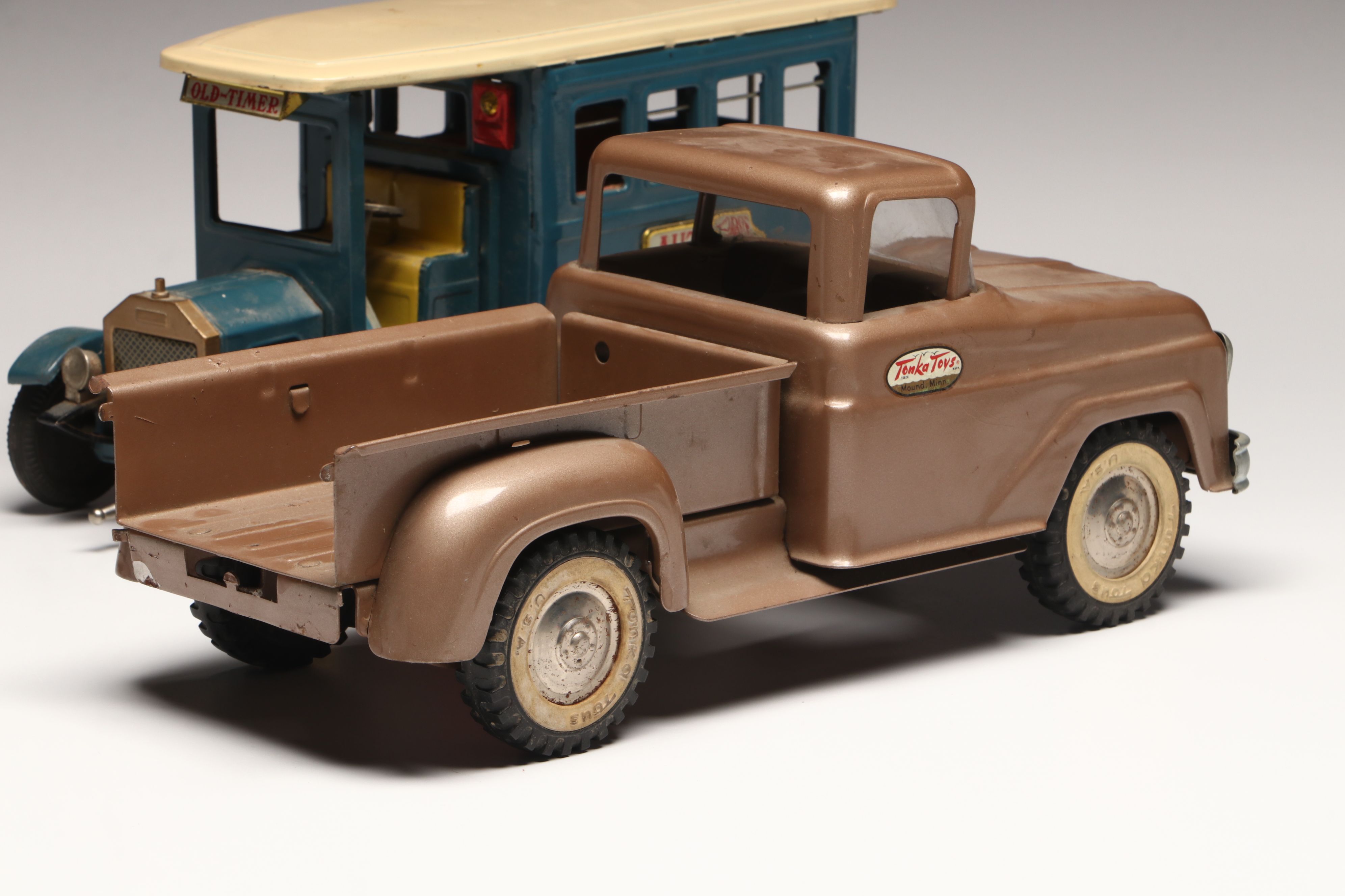 Tonka Pressed Steel Pickup Truck and Other Bus