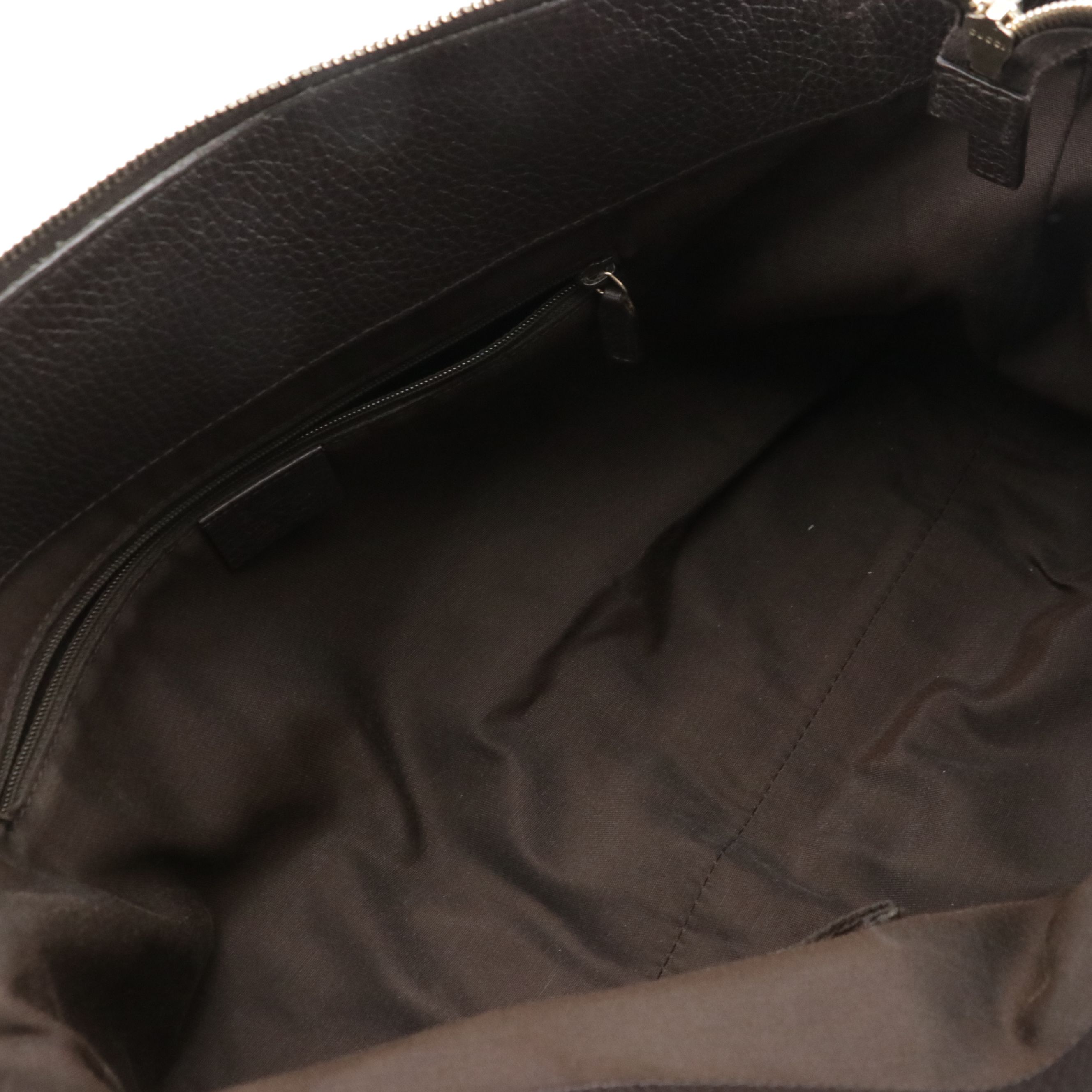 Gucci Abbey D-Ring Shoulder Bag in GG Crystal Canvas and Brown Leather