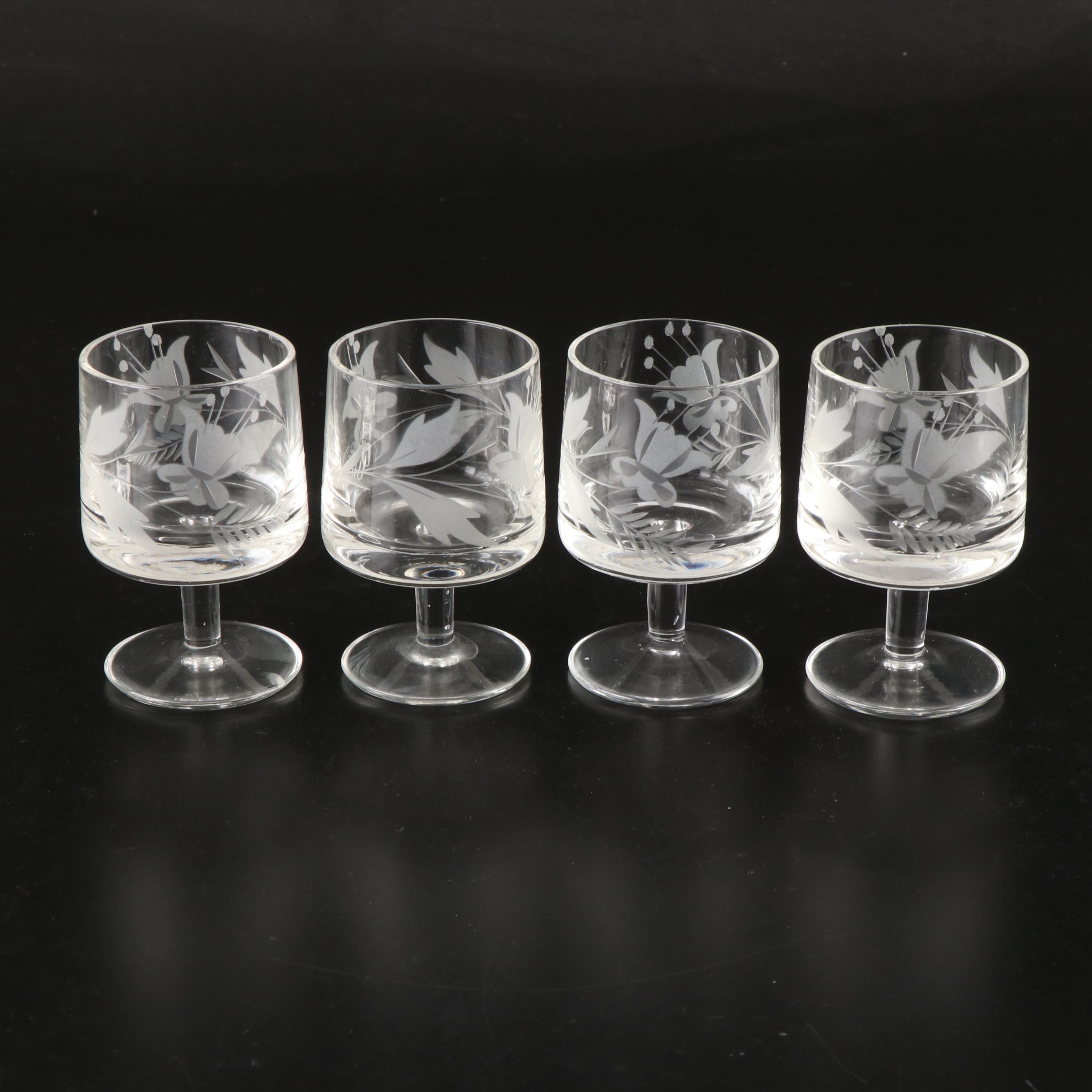 Floral Etched Pitcher, Molded Cake Tray, and More Glass Serveware