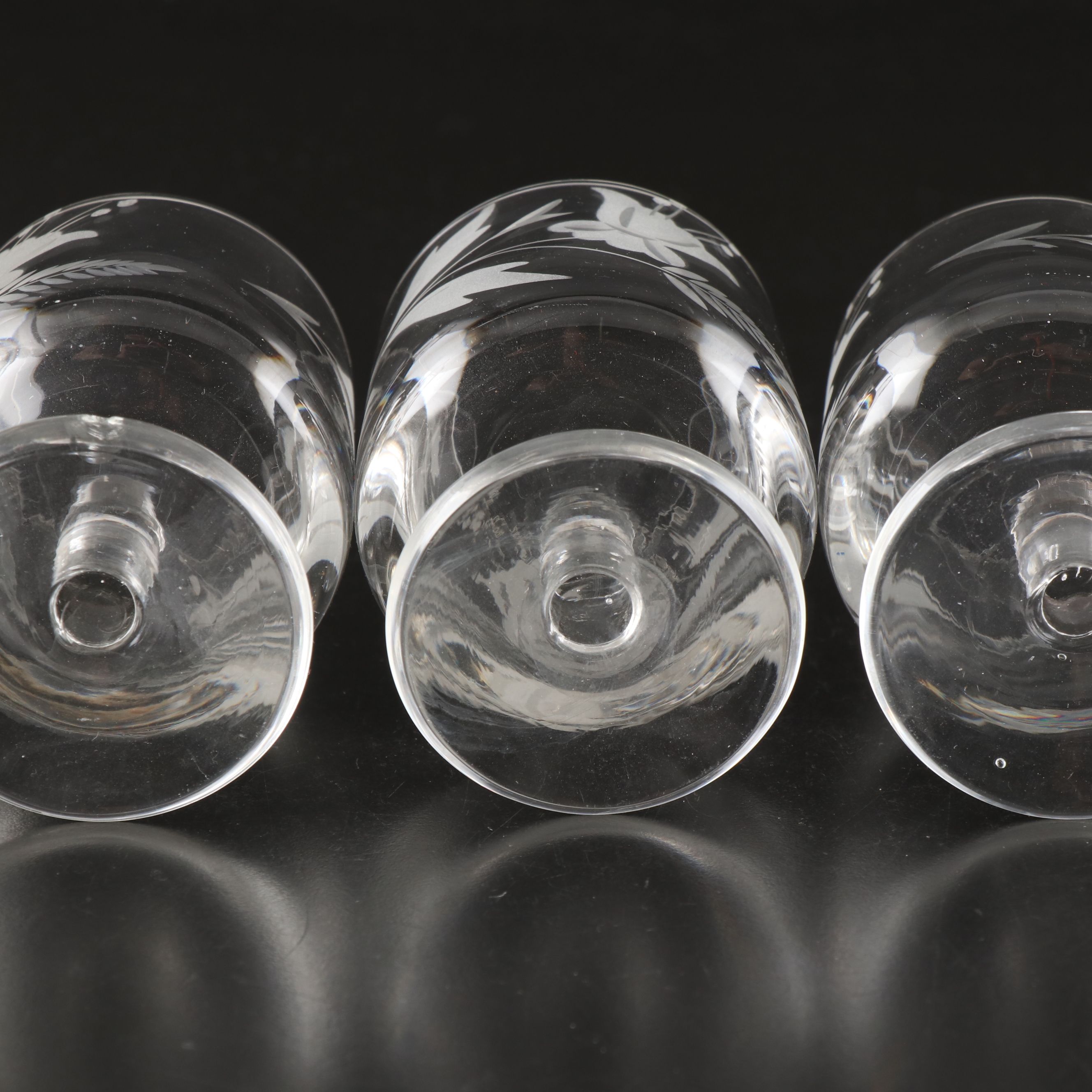 Floral Etched Pitcher, Molded Cake Tray, and More Glass Serveware