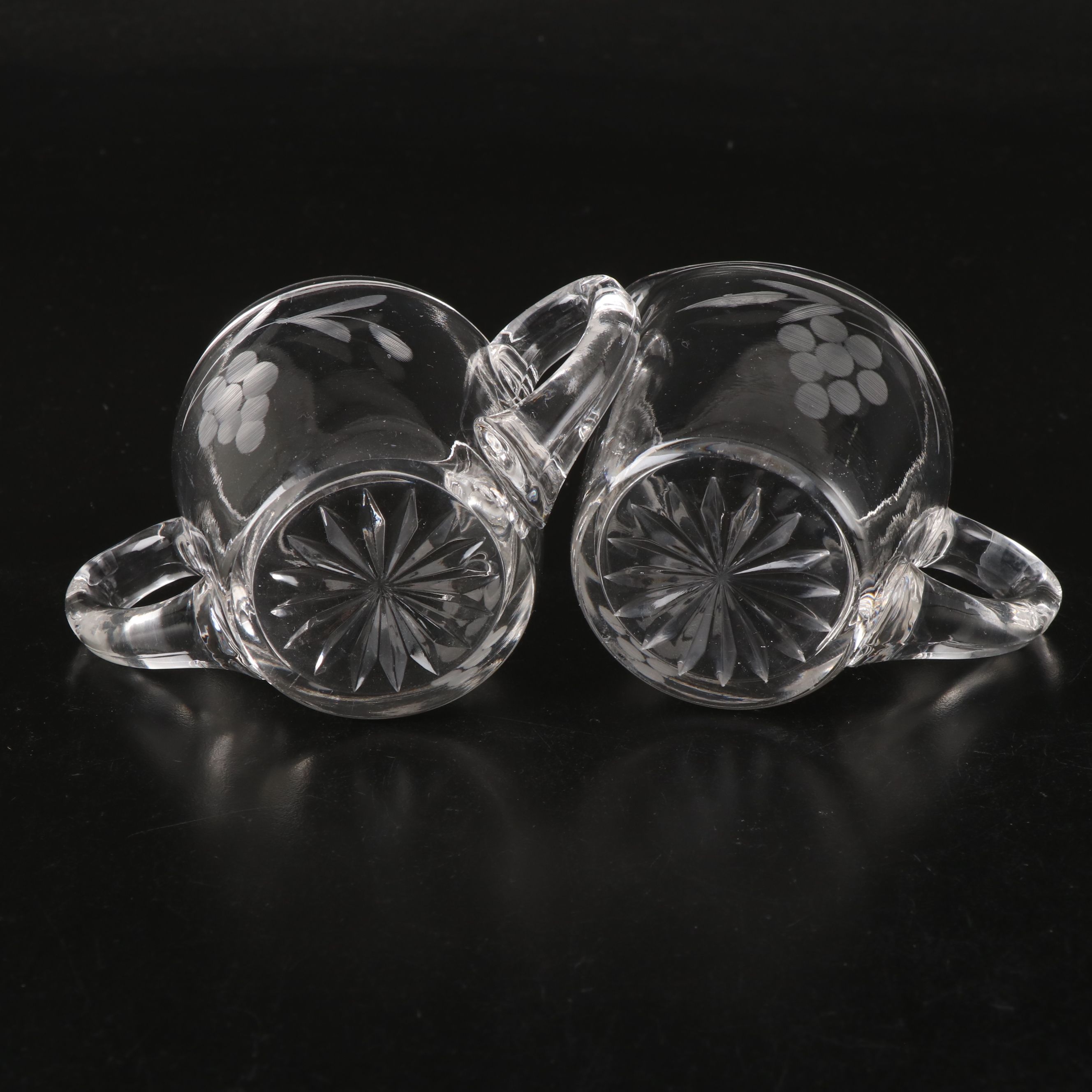 Floral Etched Pitcher, Molded Cake Tray, and More Glass Serveware