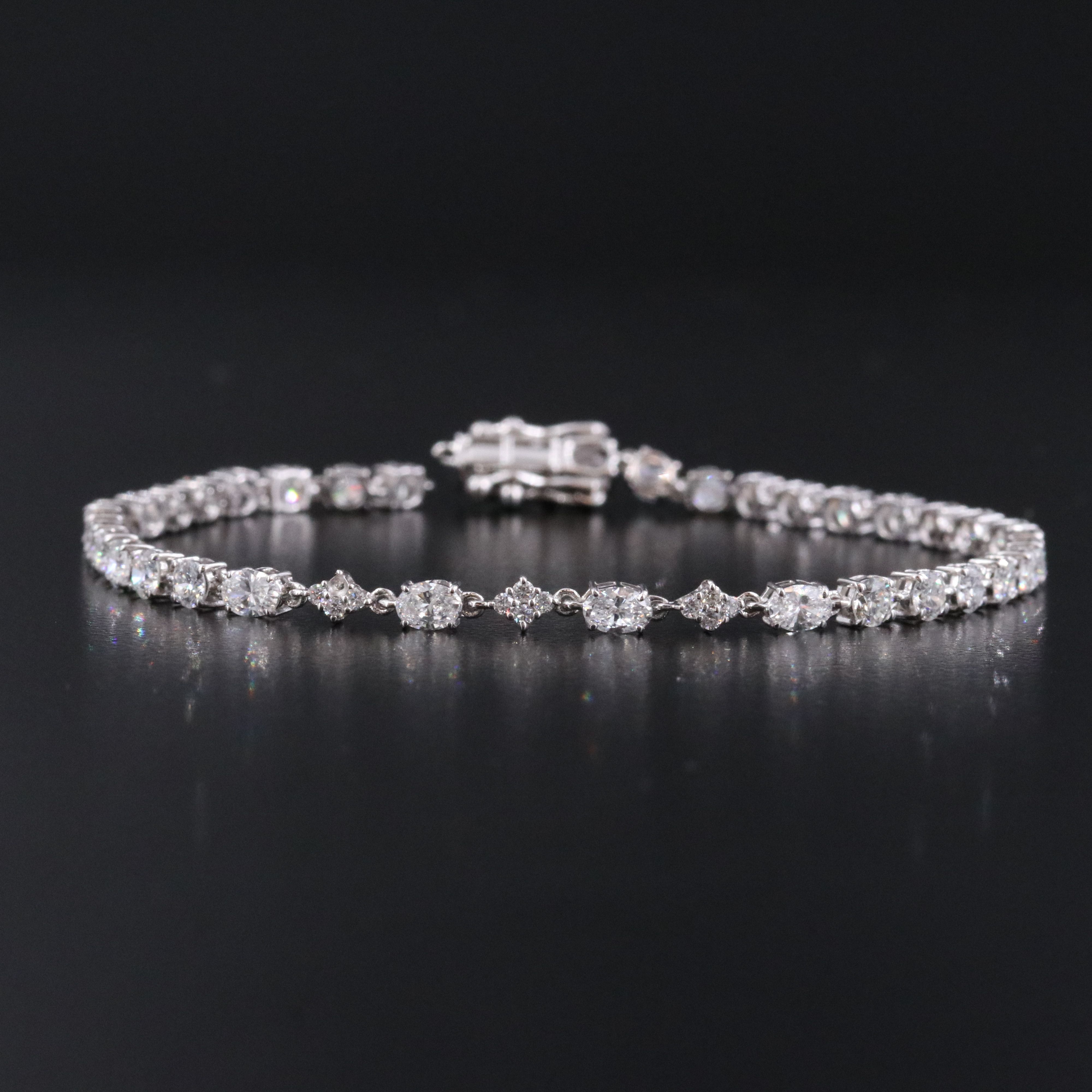 14K 3.57 CTW Lab Grown Diamond Bracelet
