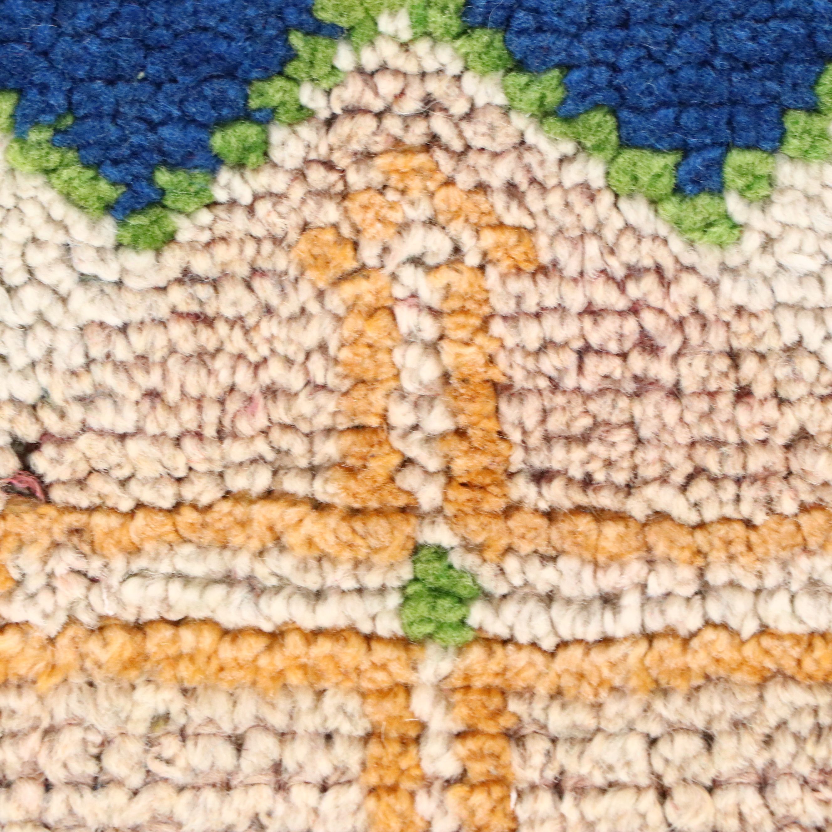 2'3 x 10'3 Hand-Knotted Turkish Caucasian Lenkoran Style Carpet Runner