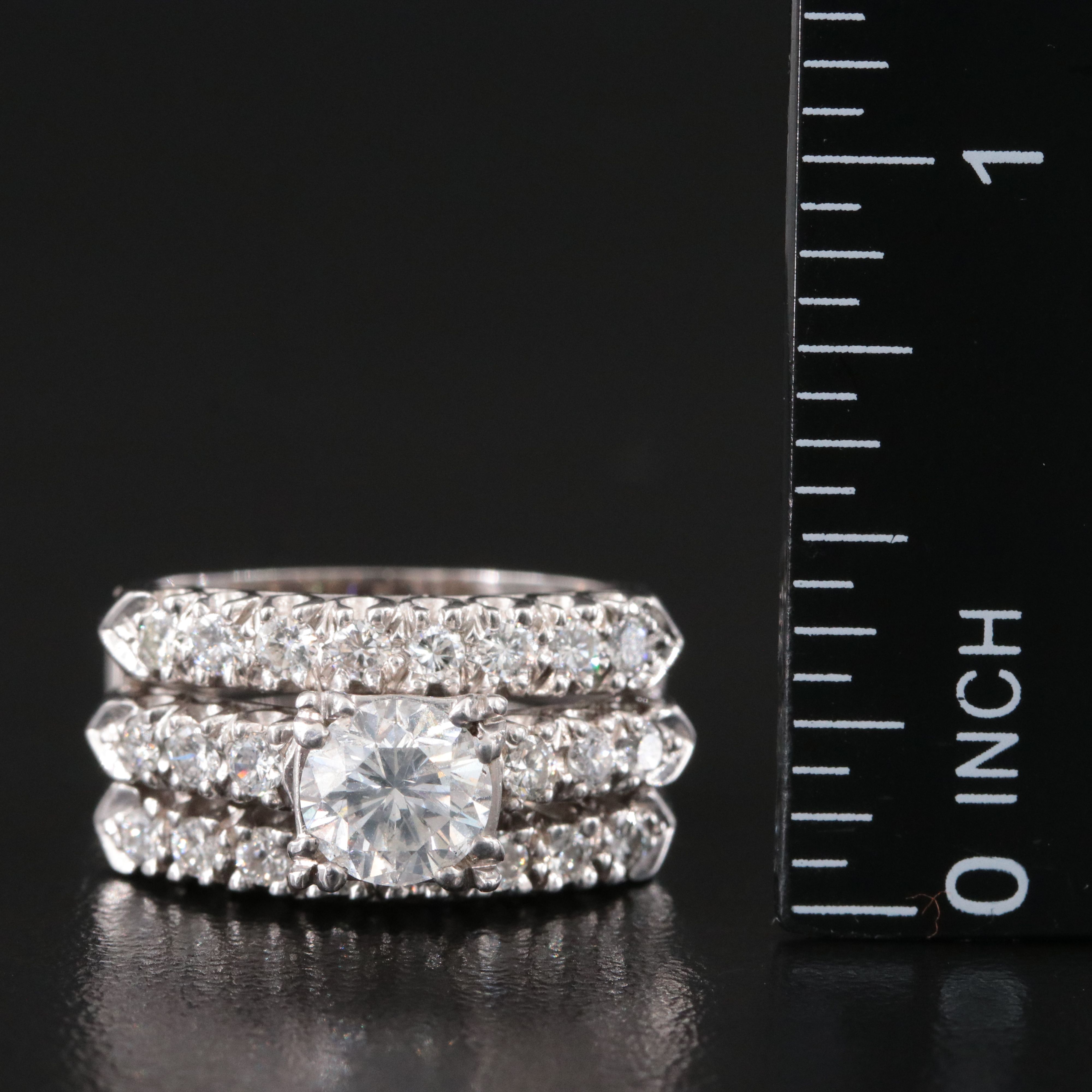 14K 1.77 CTW Diamond Ring and Enhancer Set