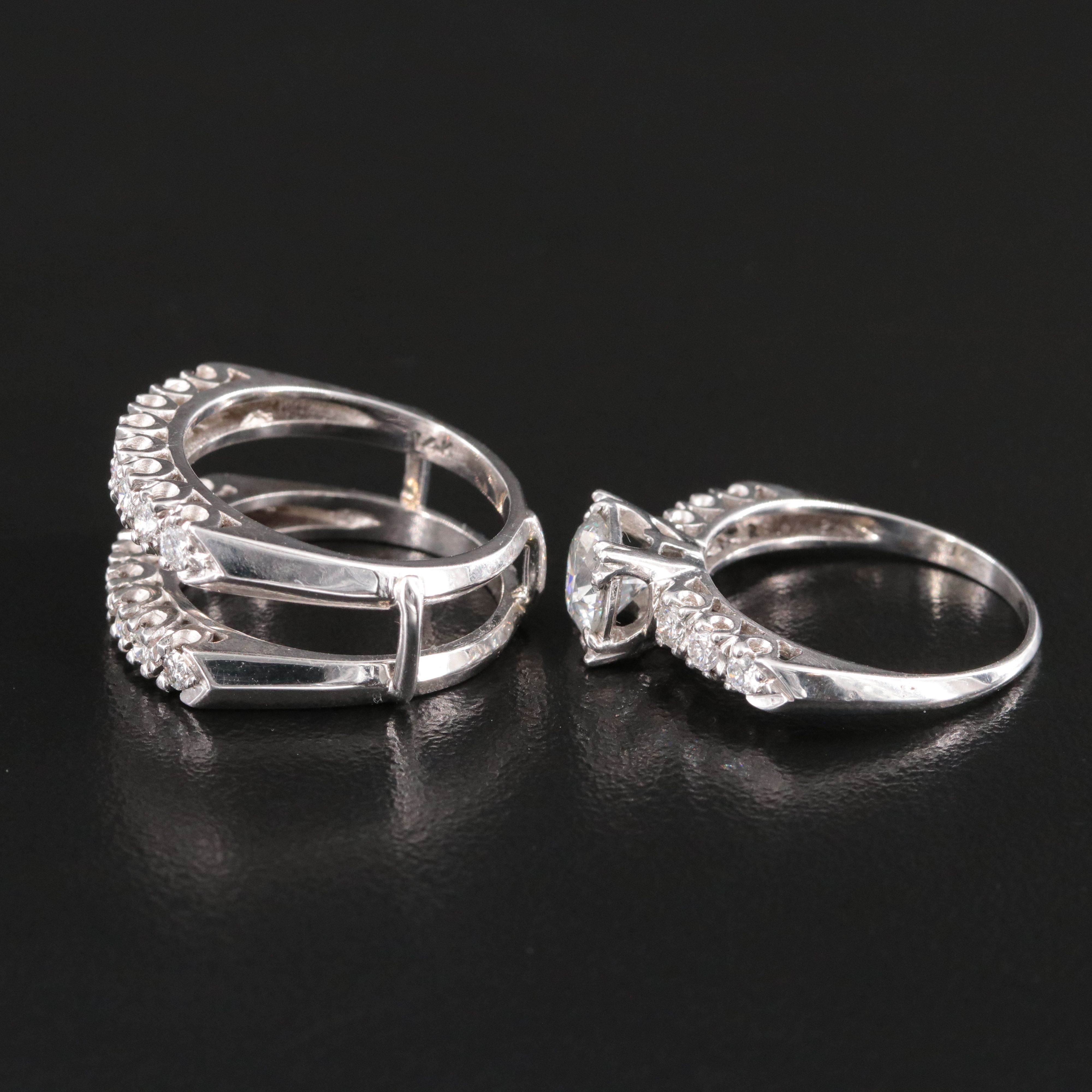 14K 1.77 CTW Diamond Ring and Enhancer Set