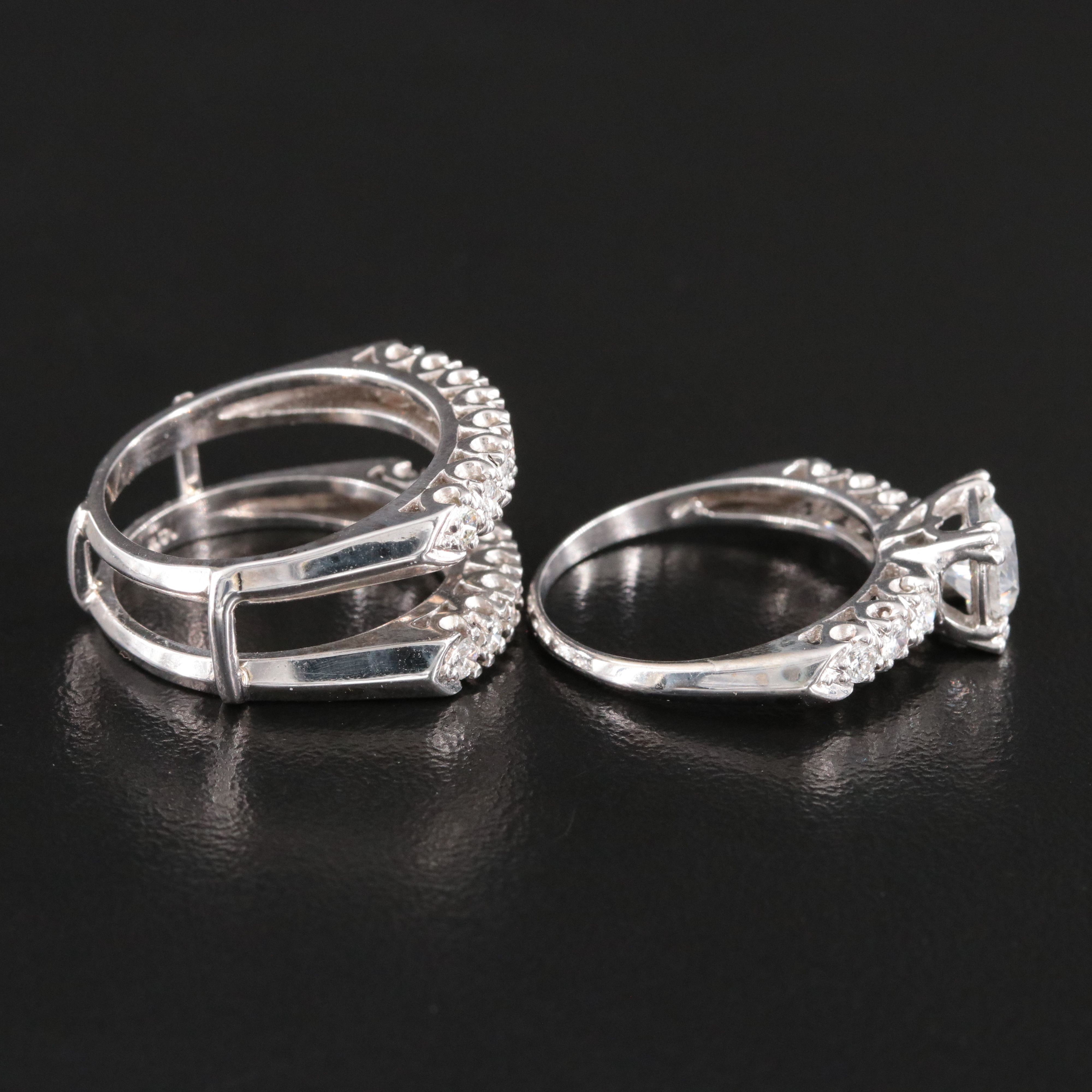 14K 1.77 CTW Diamond Ring and Enhancer Set