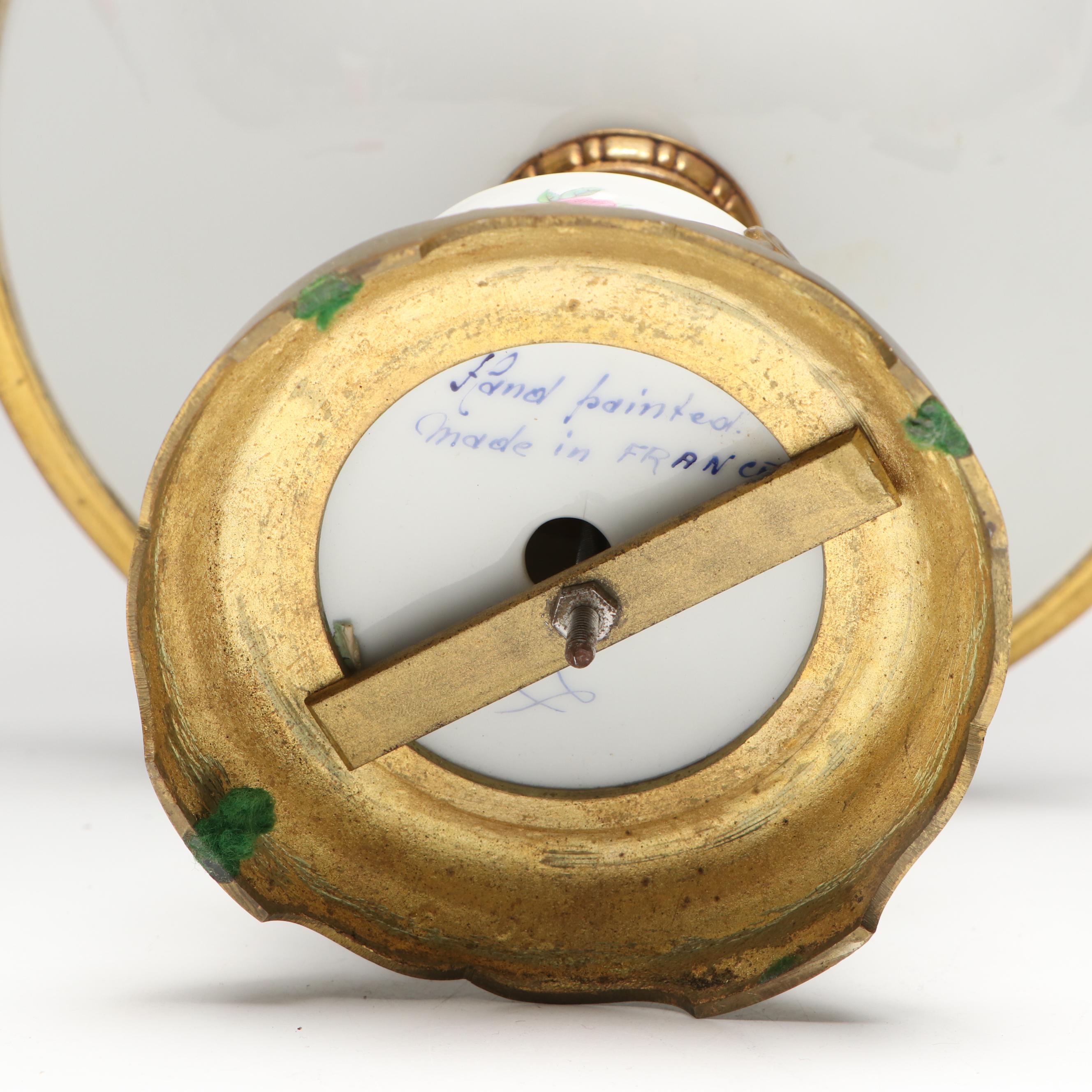 French Sèvres Style Ormolu Mounted Porcelain Compote, 20th Century