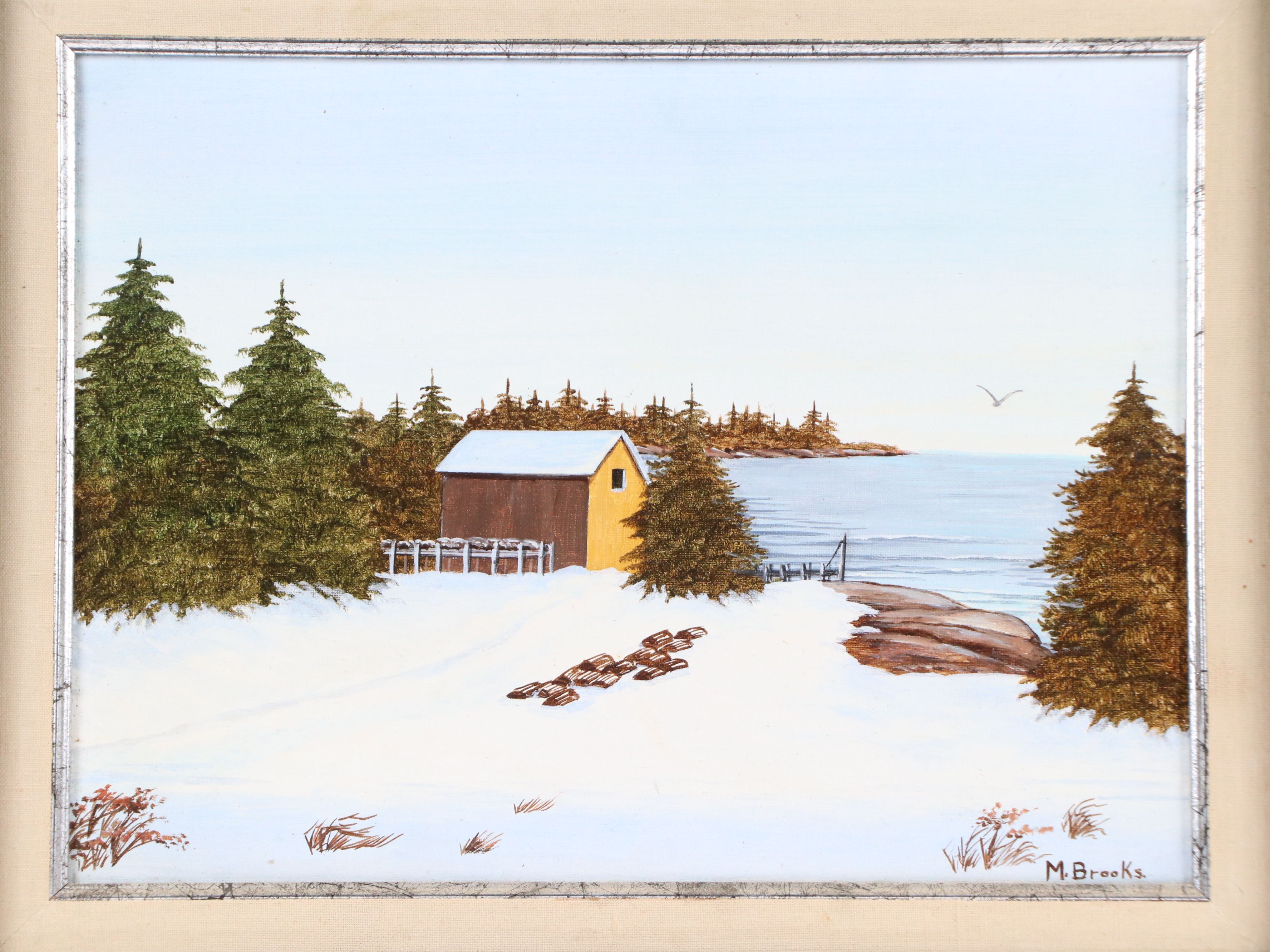 Mary Brooks Oil Painting "Northwest Cove," 1987