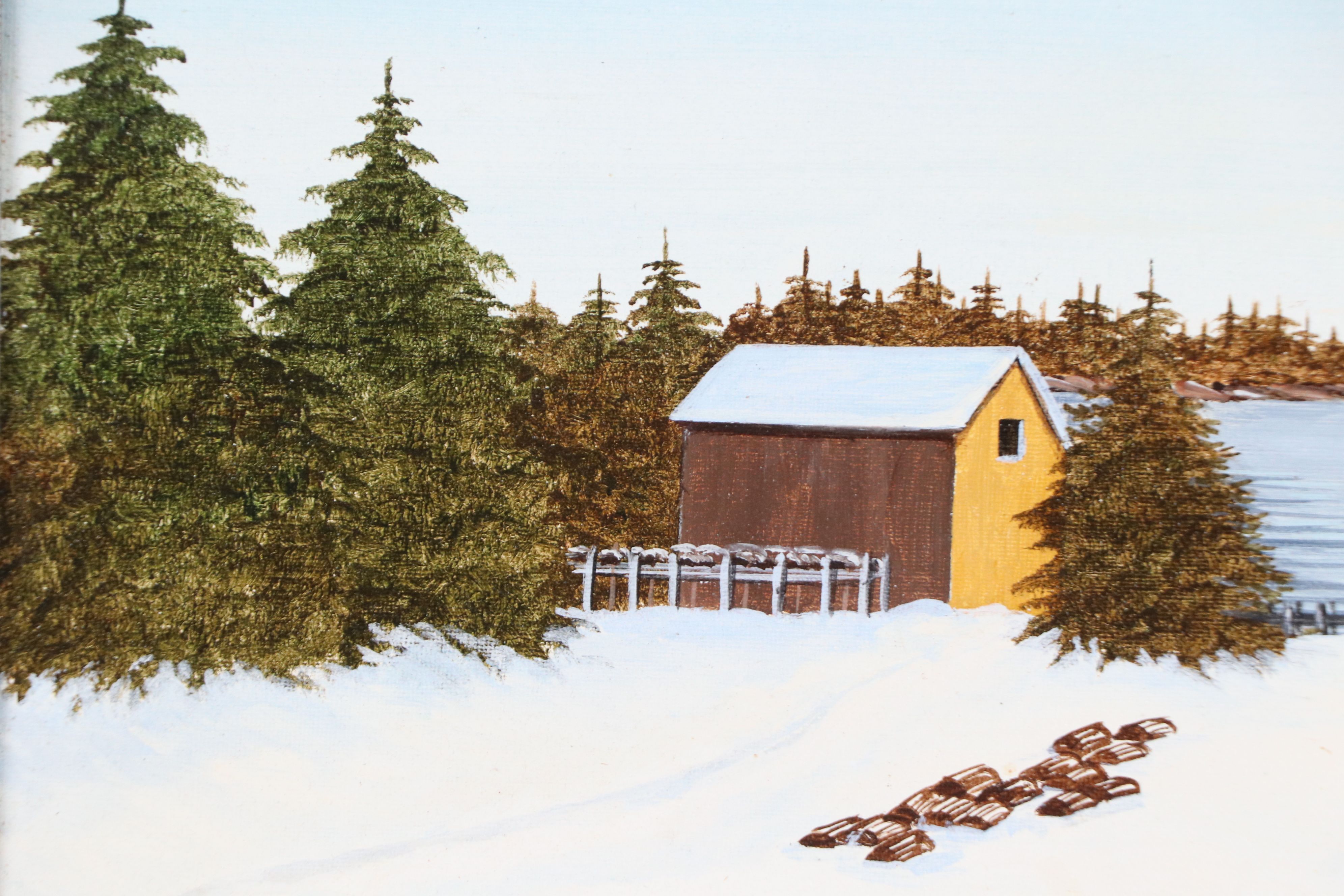 Mary Brooks Oil Painting "Northwest Cove," 1987